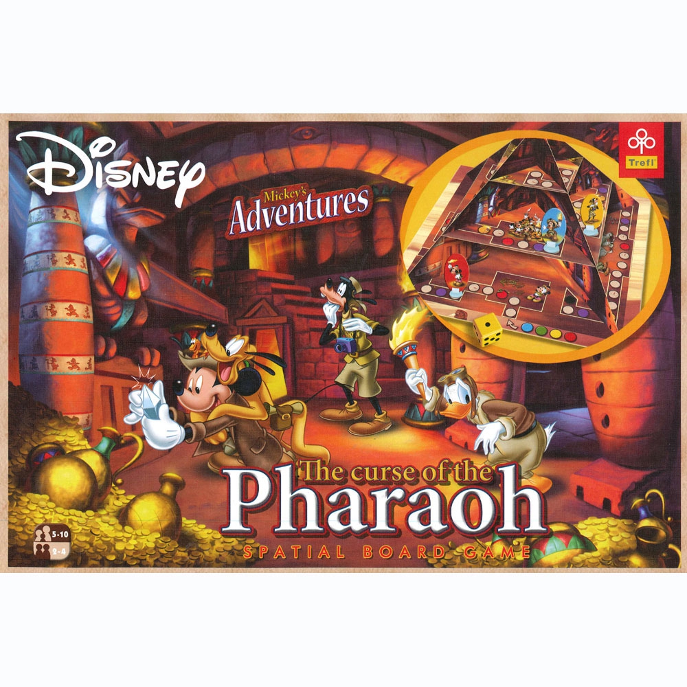 Disney Mickey'S Adventures ' The Curse of The Pharaoh' Spatial' Board Game Puzzle