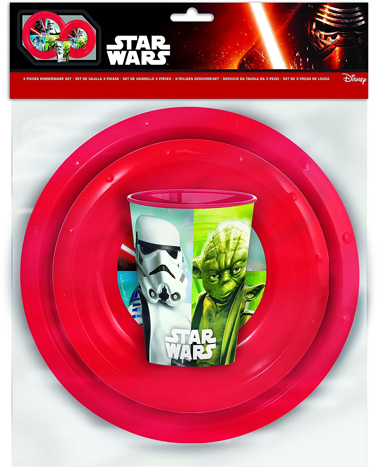 Disney Star Wars '3 Piece Meal Set' Dinner Set