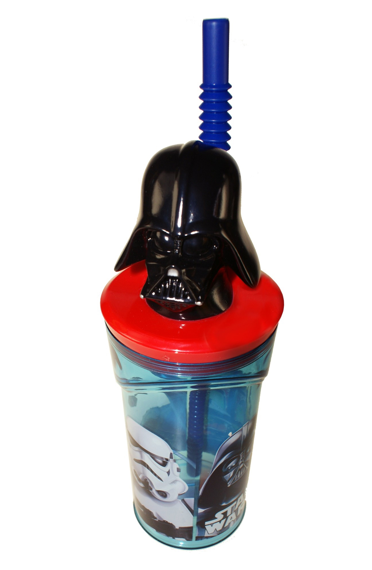 Disney Star Wars Darth Vader Figurine '3d Head' Bottle with Straw