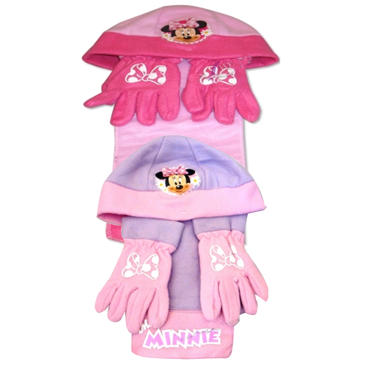 Disney Minnie Mouse 'Miss Minnie' Assorted Hat, Gloves and Scarf Set Kids Accessories