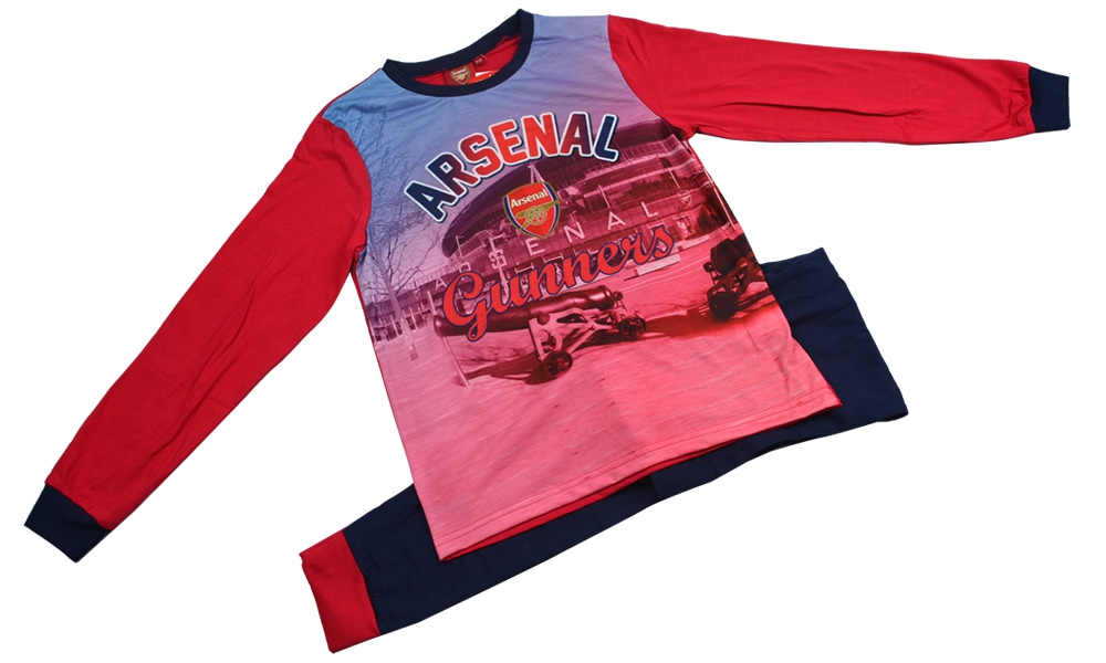 Arsenal 'Gunners' Football Boys 3-12 Years Pyjama Set