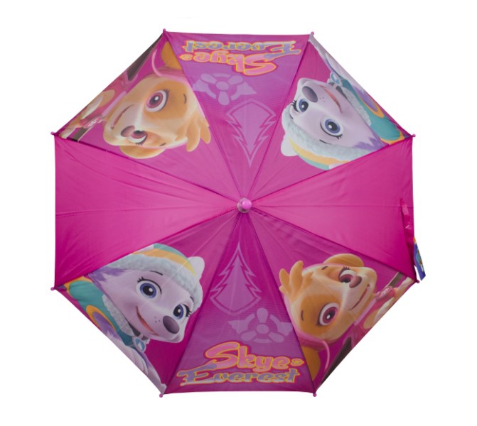 Paw Patrol Girls 'Purple' Full Panel Automatic School Rain Brolly Umbrella
