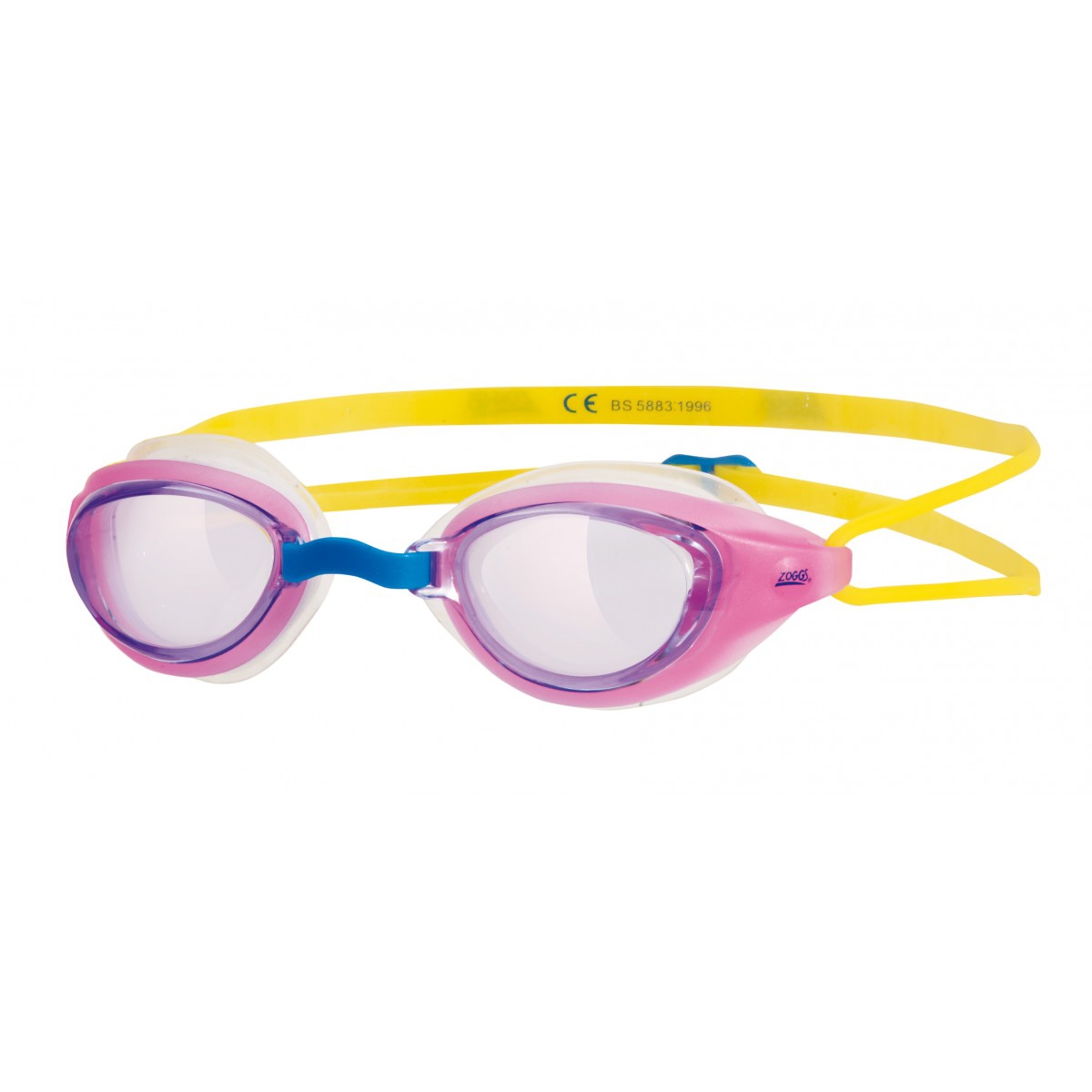 Sonic Air Junior 'Pink & Yellow' Swimming Goggles 6-14 Years Pool