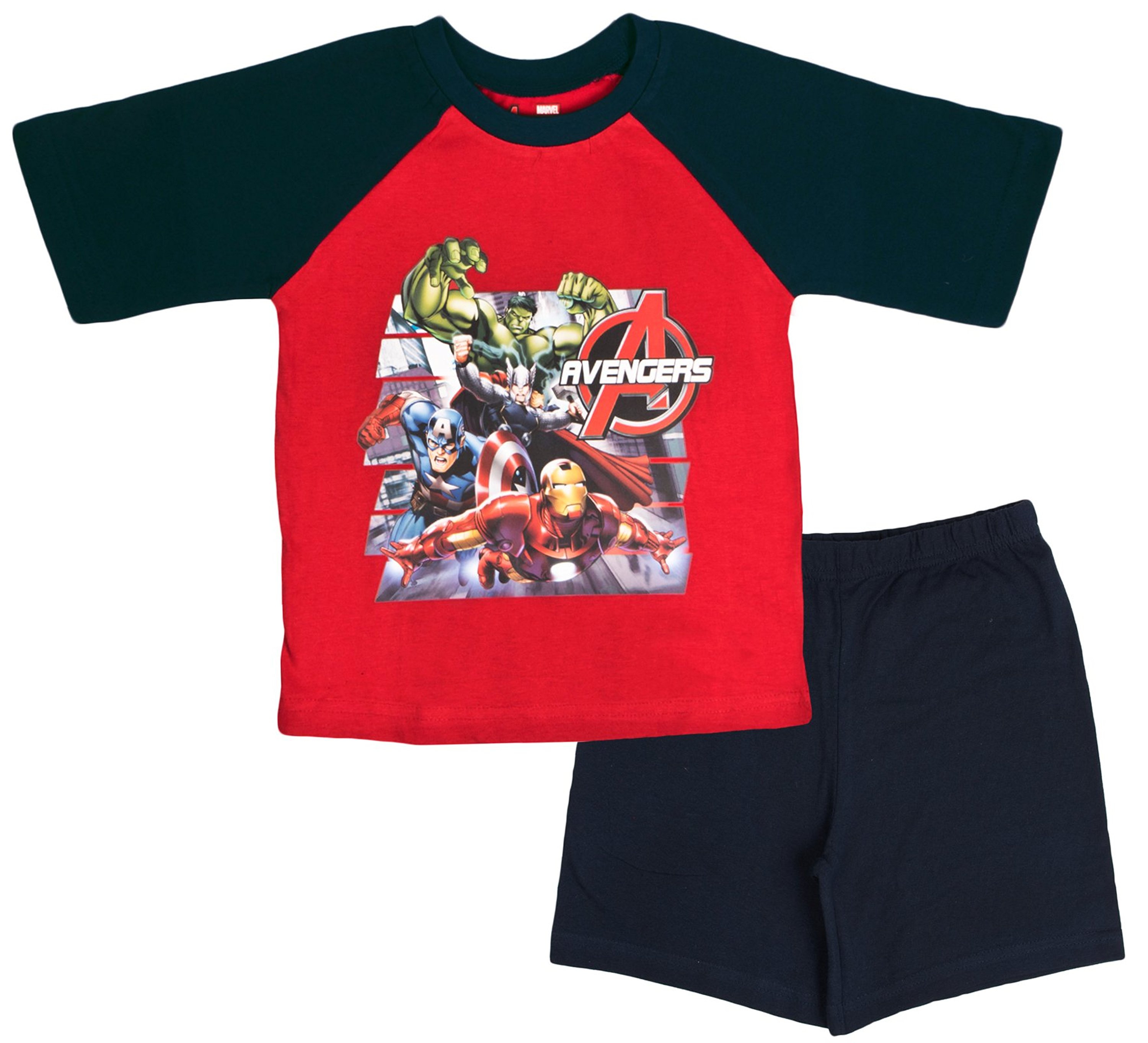 Avengers 'Action' Boys Short Pyjama Set 9-10 Years