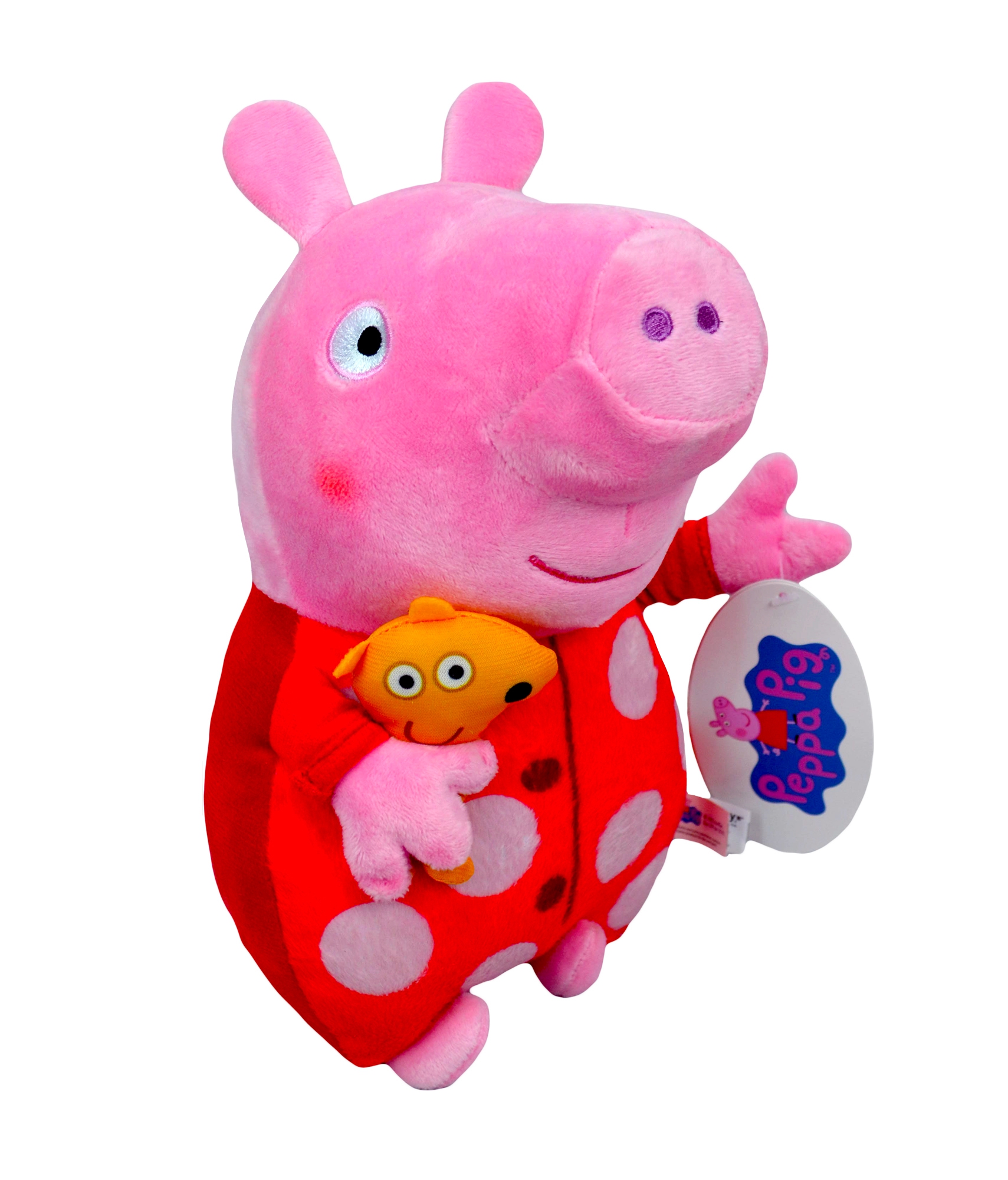 Peppa Pig 'Peppa' Red Dot 27cm Plush Soft Toy