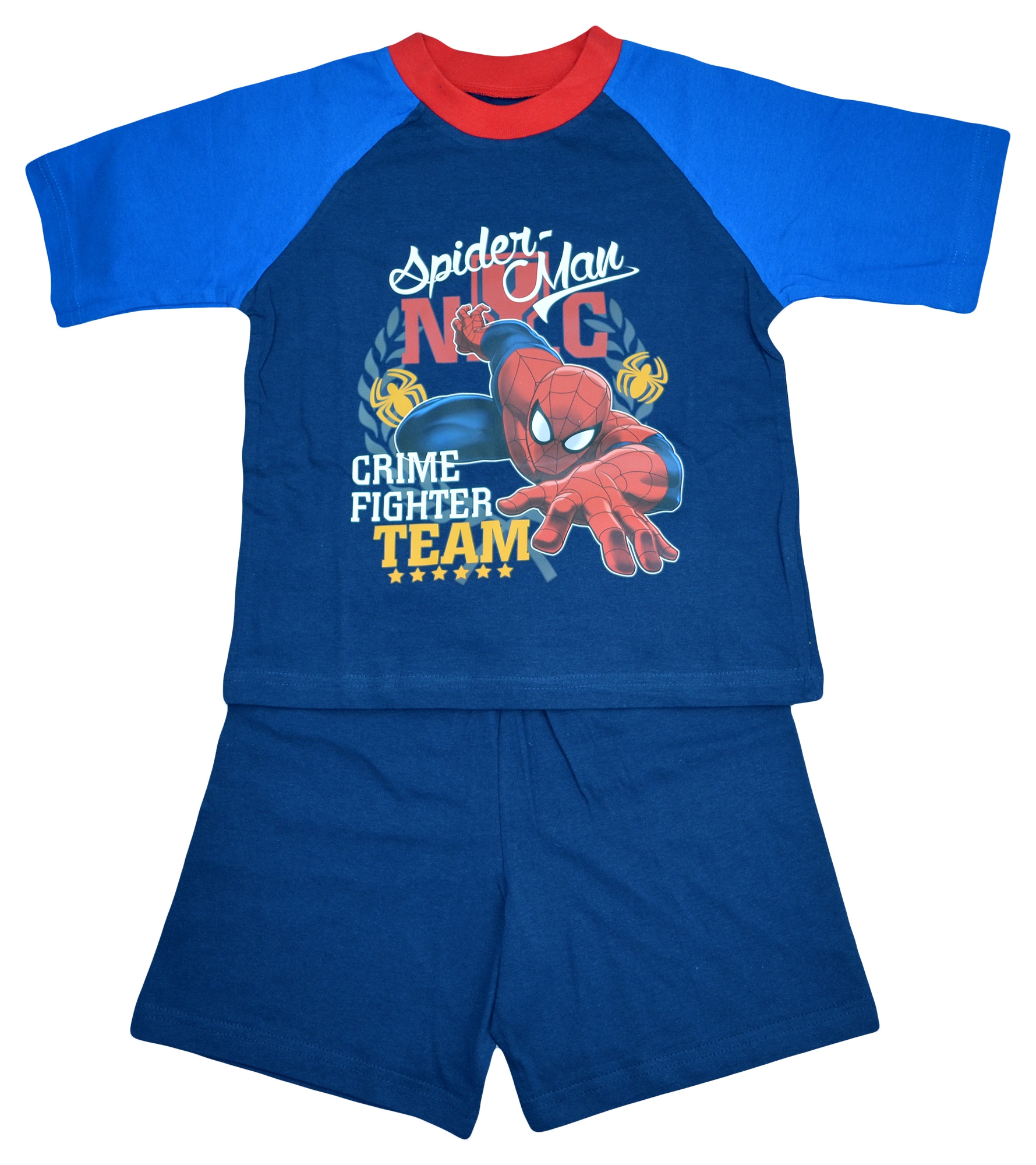 Spiderman 'Crime Fighter' Boys Short Pyjama Set 4-5 Years