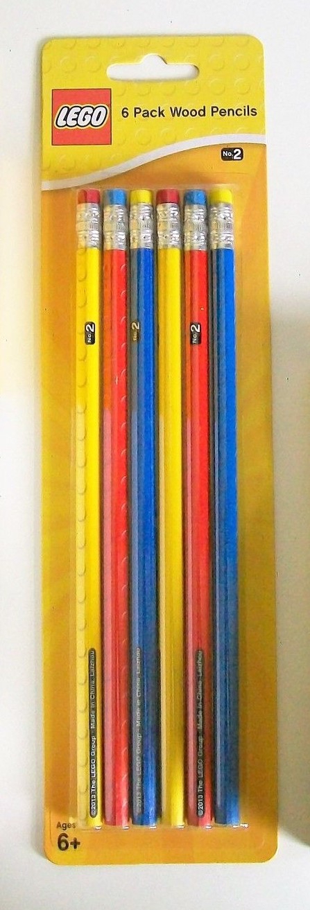 Lego 'Classic' 6 Pack Graphite Pencil Stationery