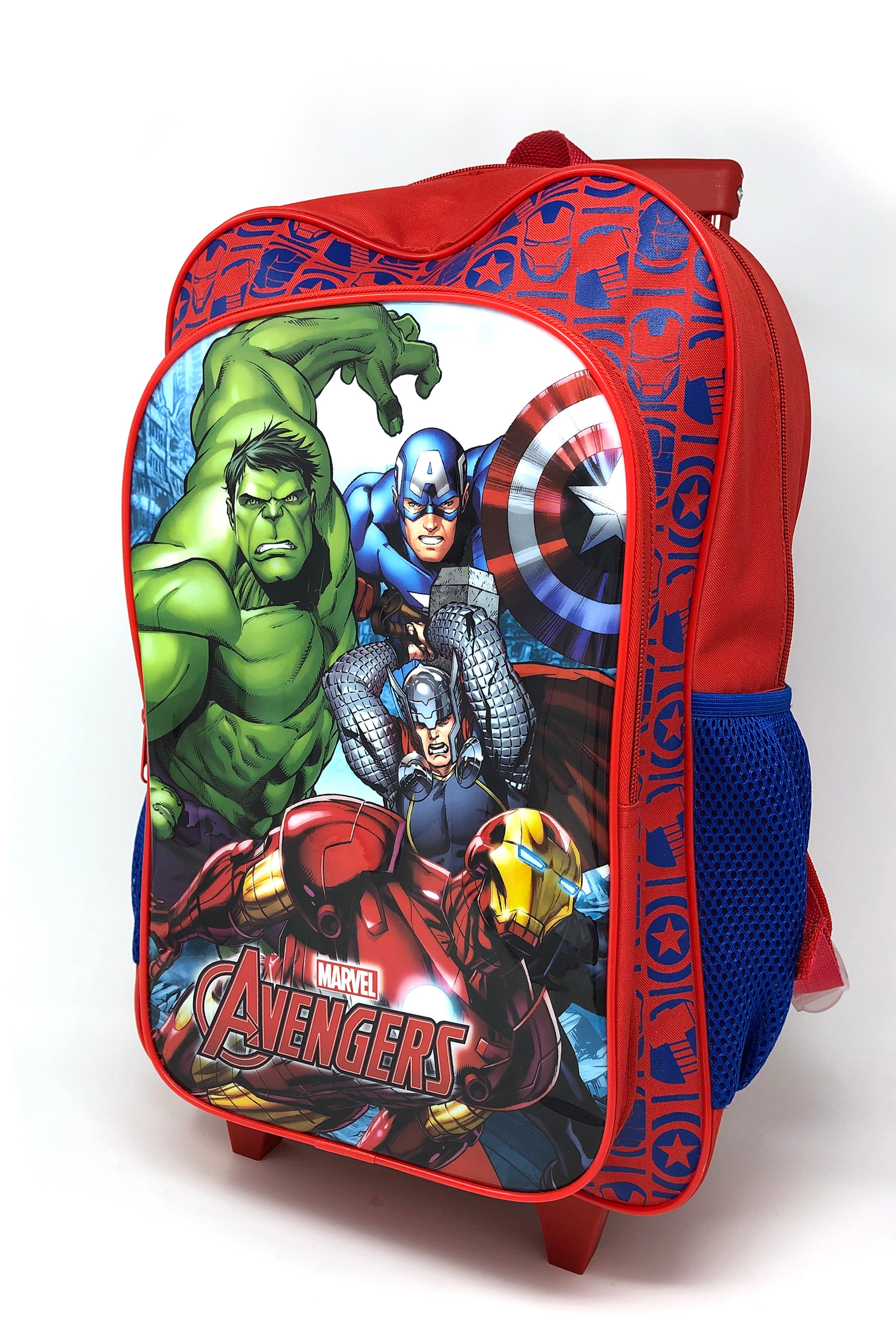 Marvel Avengers Luggage Deluxe School Travel Trolley Roller Wheeled Bag