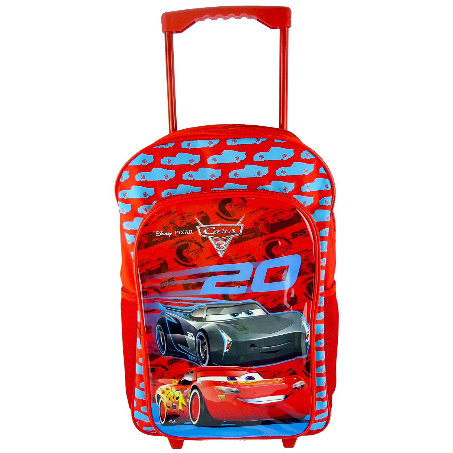 Disney Pixar 'Cars 3' Boys Trolley Backpack School Travel Roller Wheeled Bag