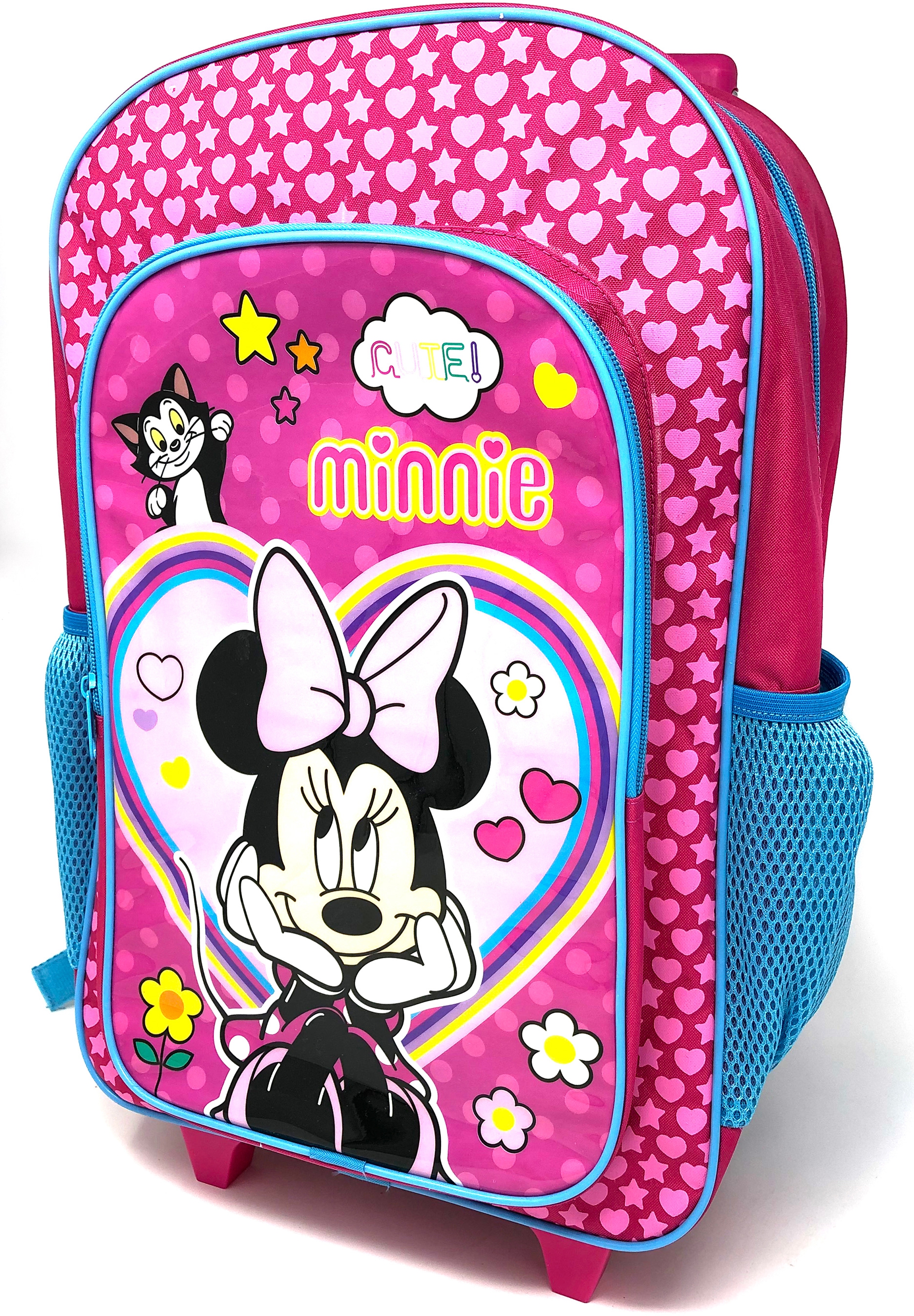 Disney Minnie Mouse Luggage Deluxe School Travel Trolley Roller Wheeled Bag