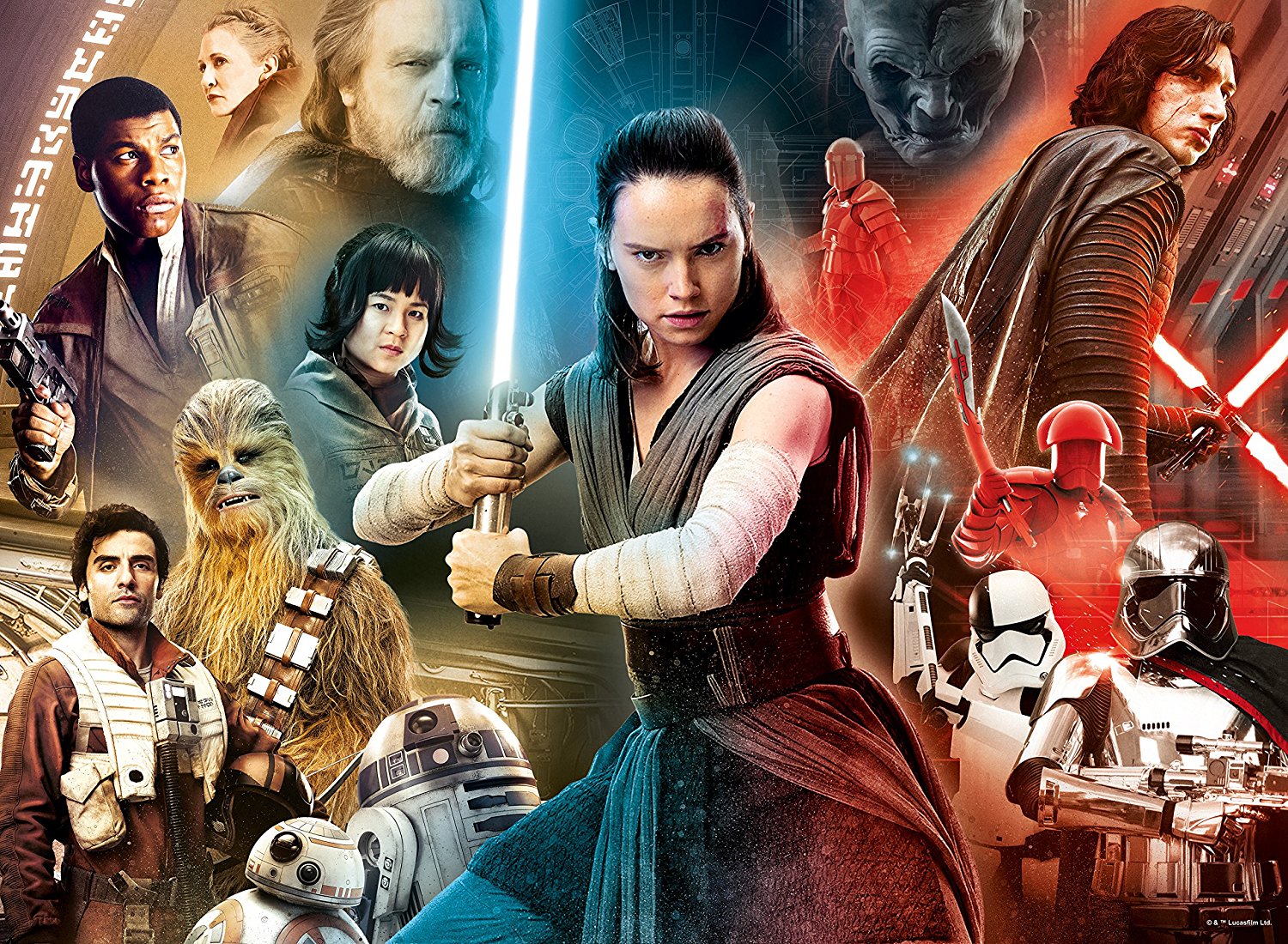 Disney Star Wars 'The Last Jedi' XXL 100 Piece Jigsaw Puzzle Game