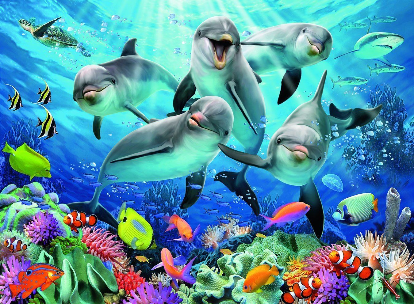 Dolphins 500 Piece Jigsaw Puzzle Game