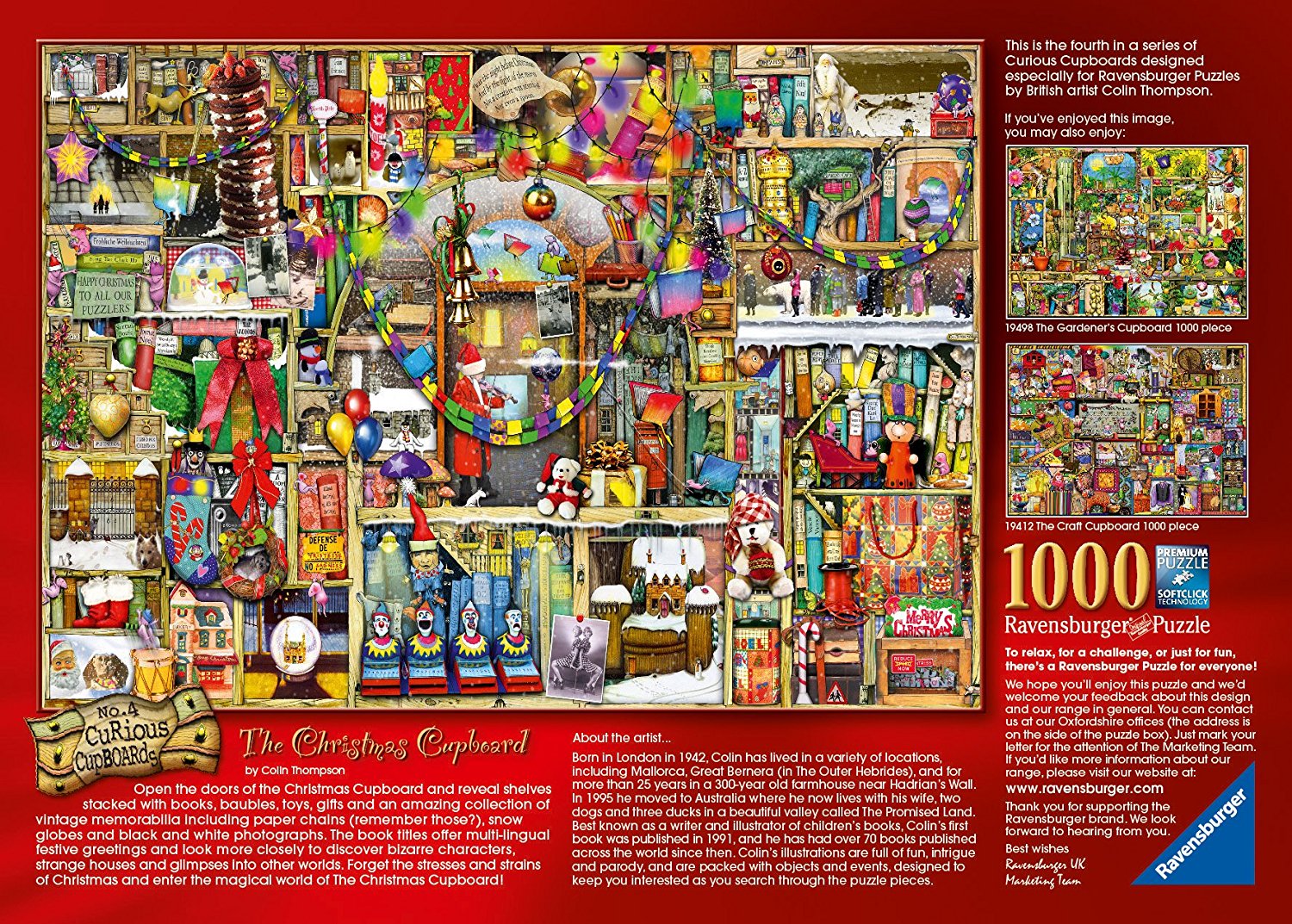 The Christmas Cupboard 1000 Piece Jigsaw Puzzle Game