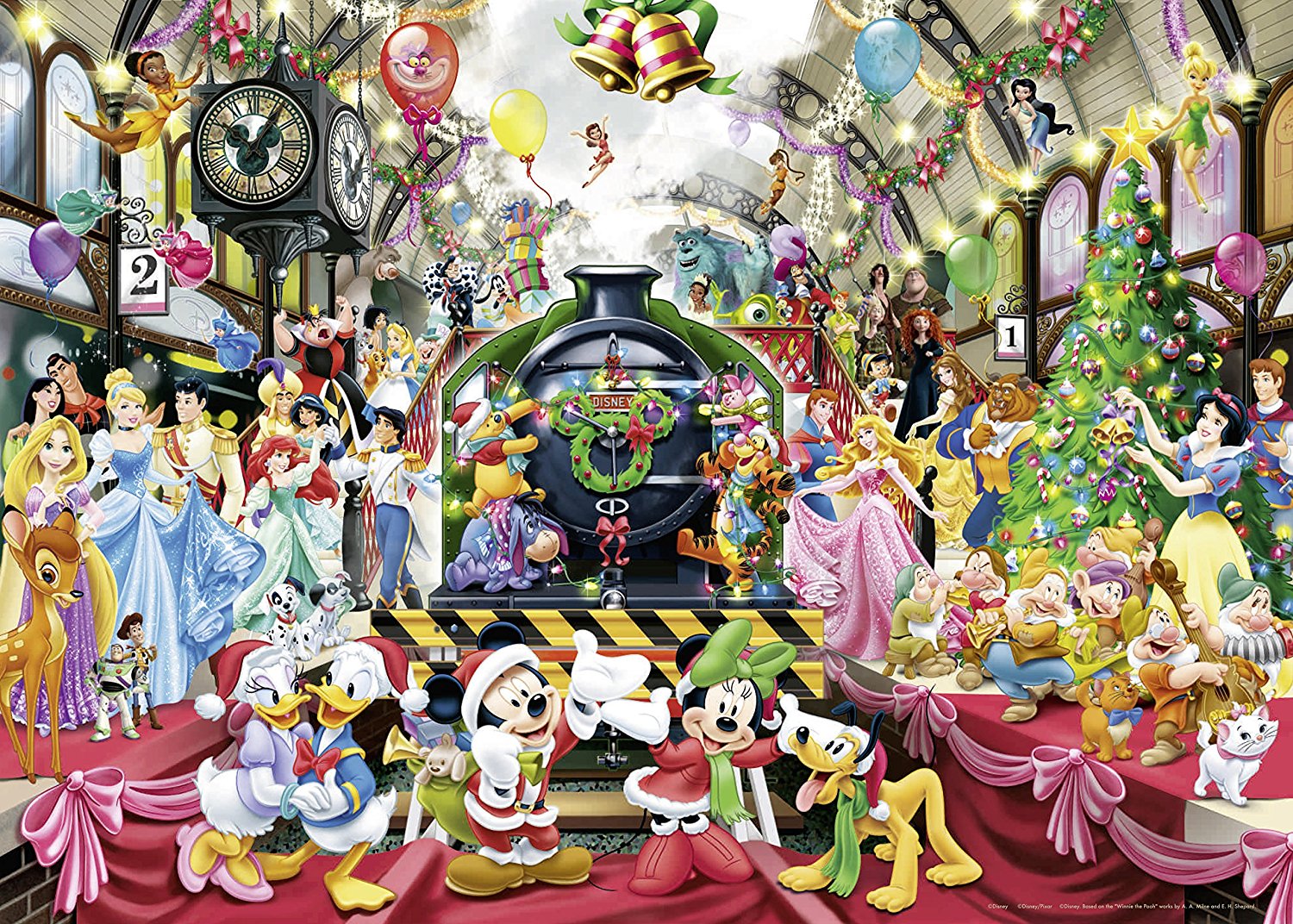 All Aboard For Christmas 1000 Piece Jigsaw Puzzle Game