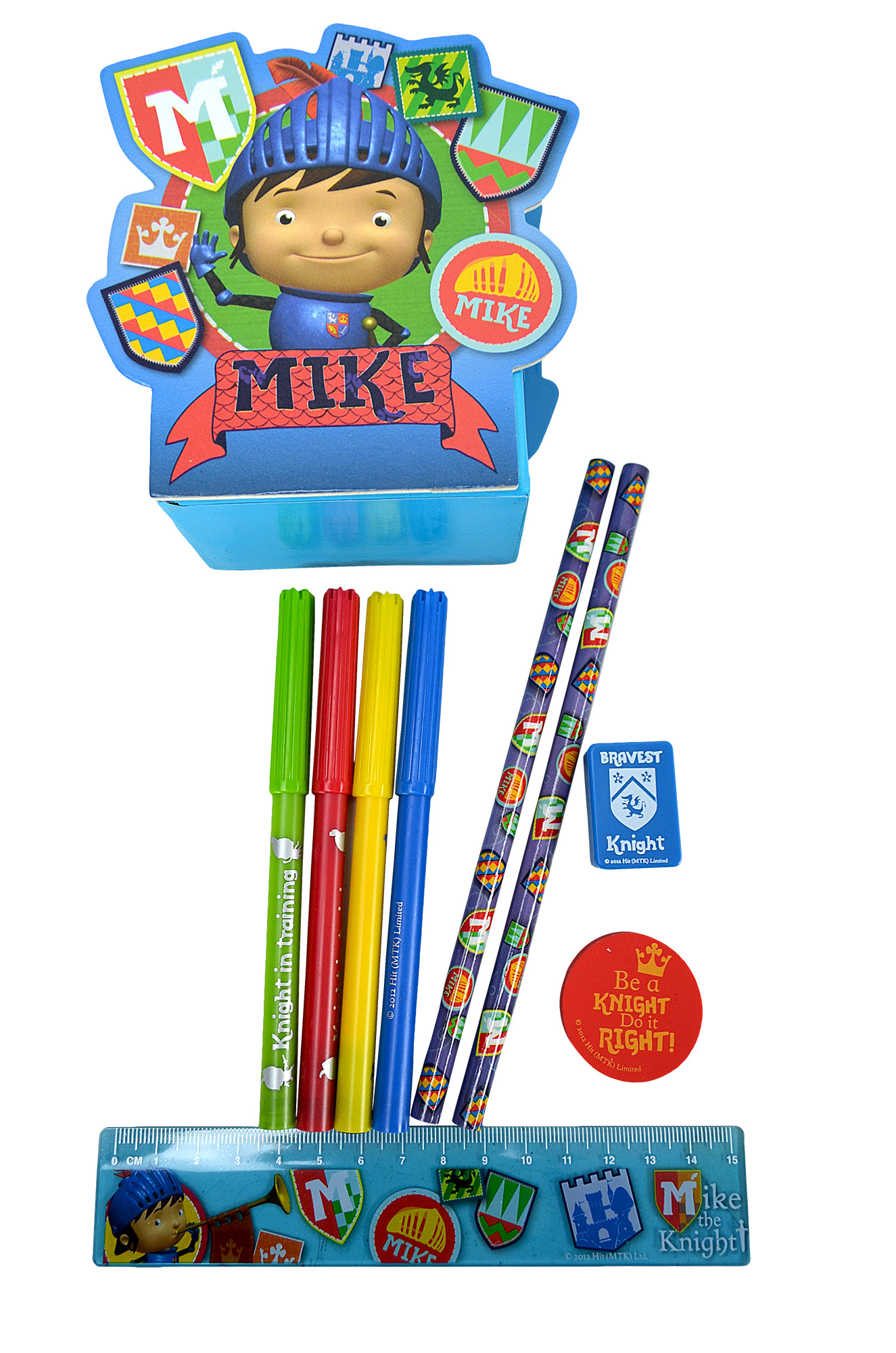 Mike The Knight Filled Desk Tidy Stationery