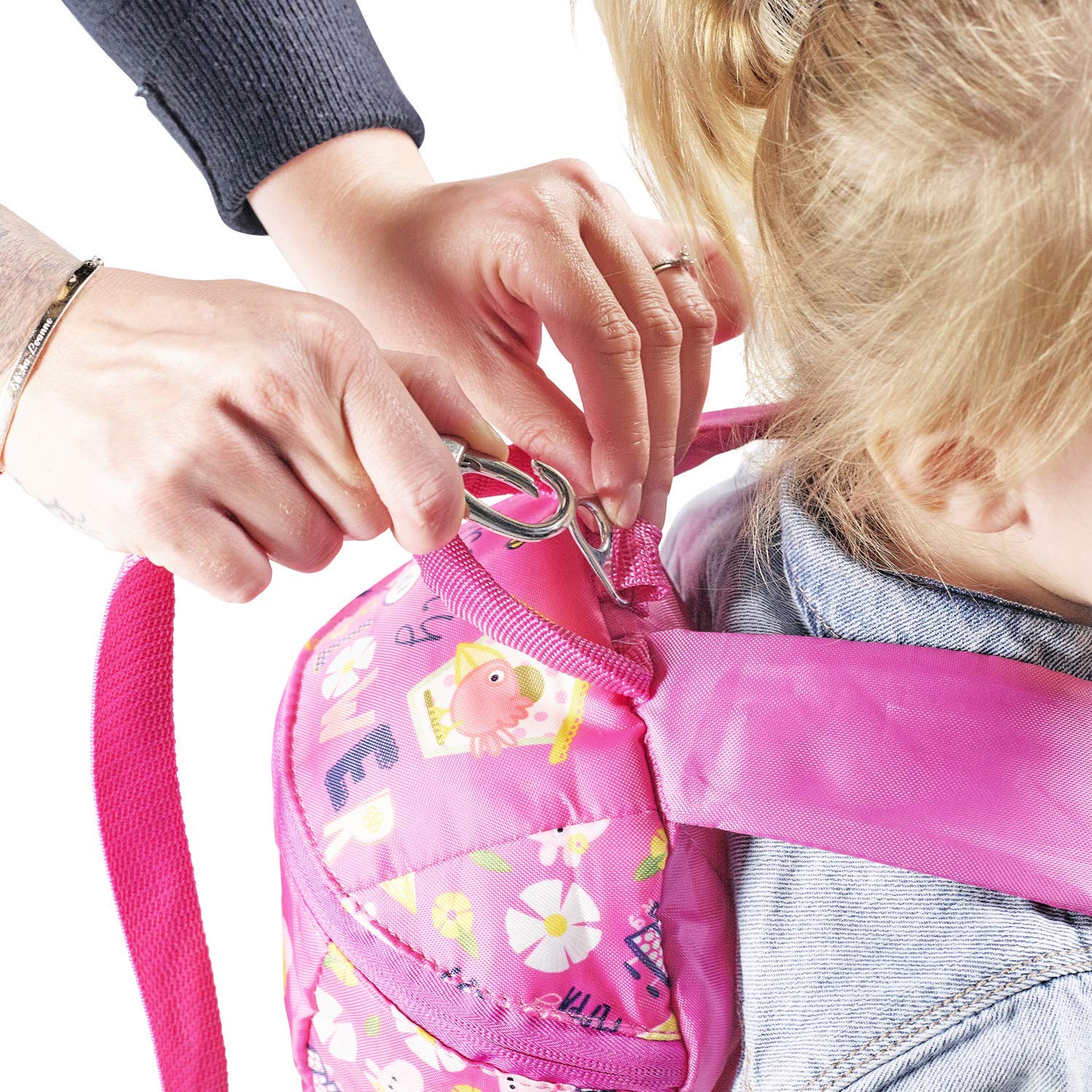 Peppa Pig with Reins School Bag Rucksack Backpack