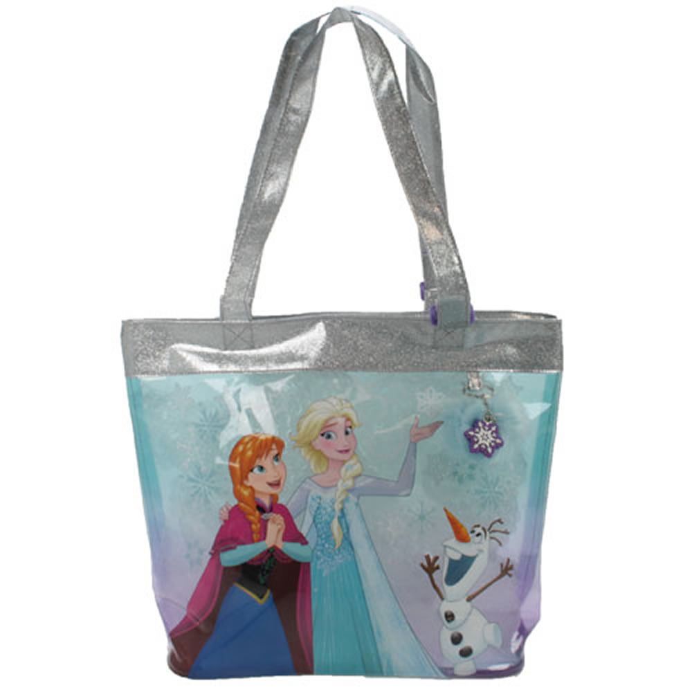 Disney Frozen Snowflake Anna & Elsa Tote Bag Shopping Shopper