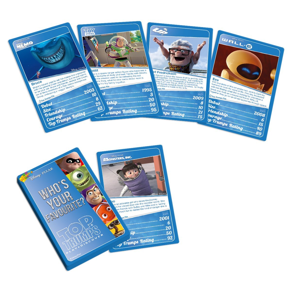 Disney Pixar 'Top Trumps' Collectors Tin Card Game