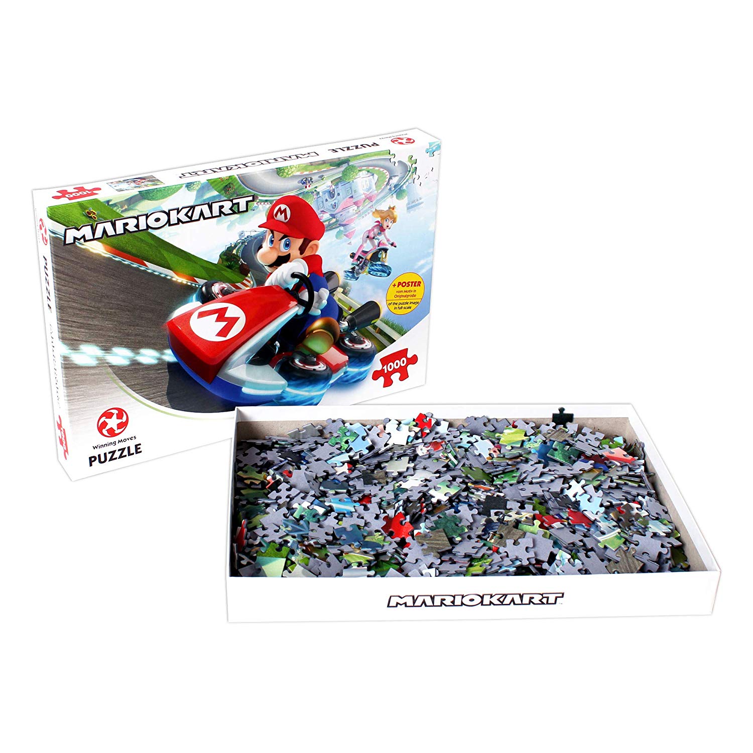 Nintendo Super Fun Racer Mario Kart Funracer 1000 Piece Jigsaw Puzzle Game
