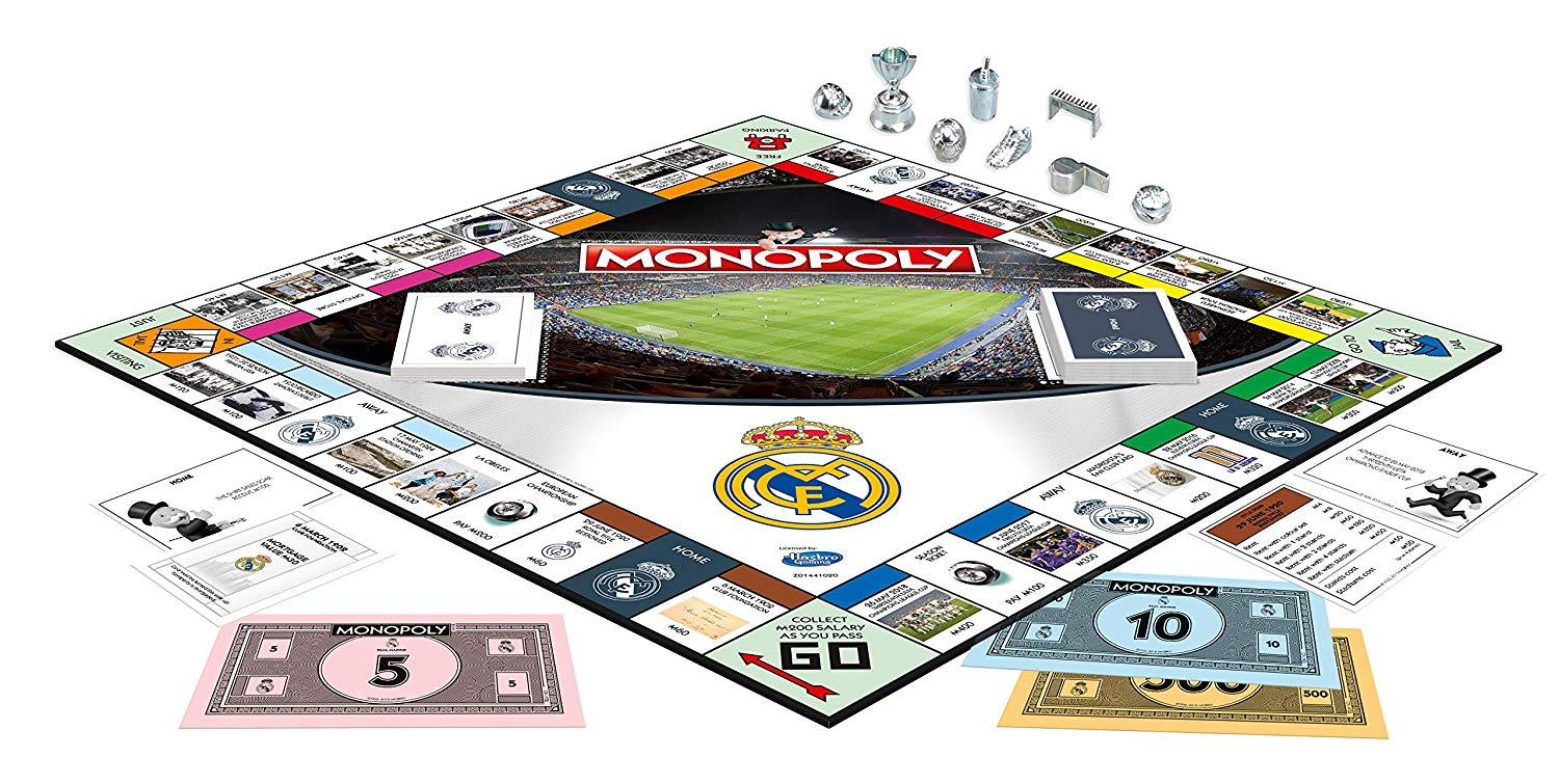 Real Madrid Monopoly Fc Football Board Game Official