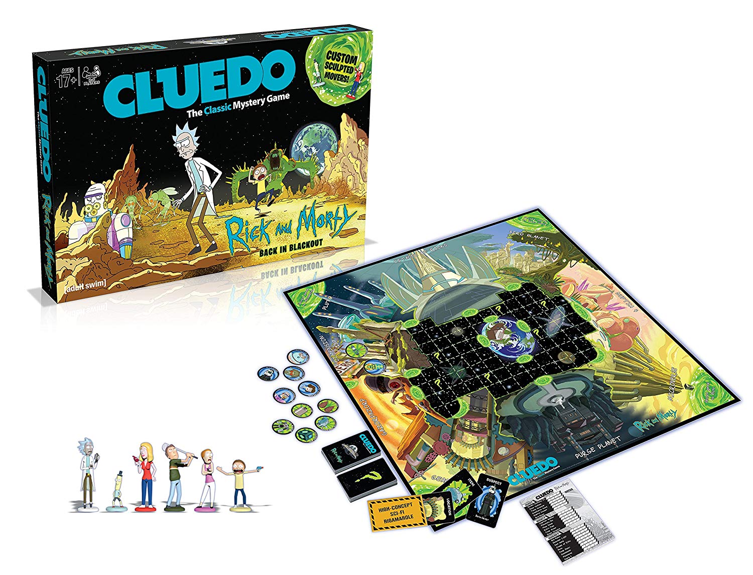 Rick and Morty Cluedo Mystery Board Game