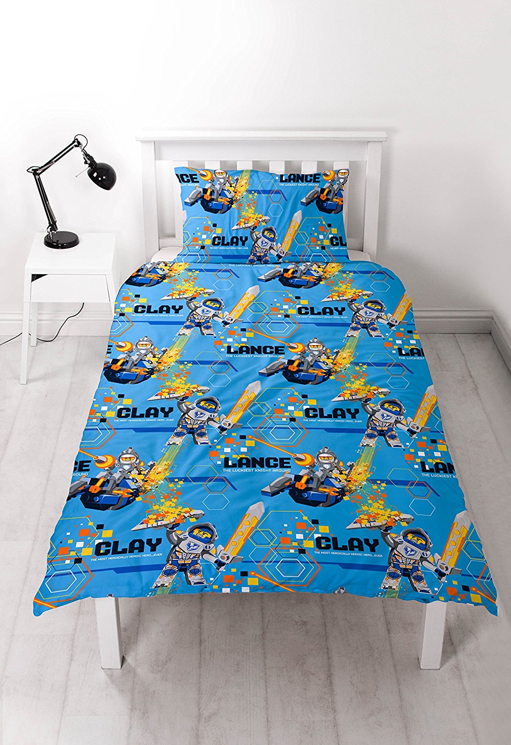 Lego Nexo Knights Rotary Single Bed Duvet Quilt Cover Set