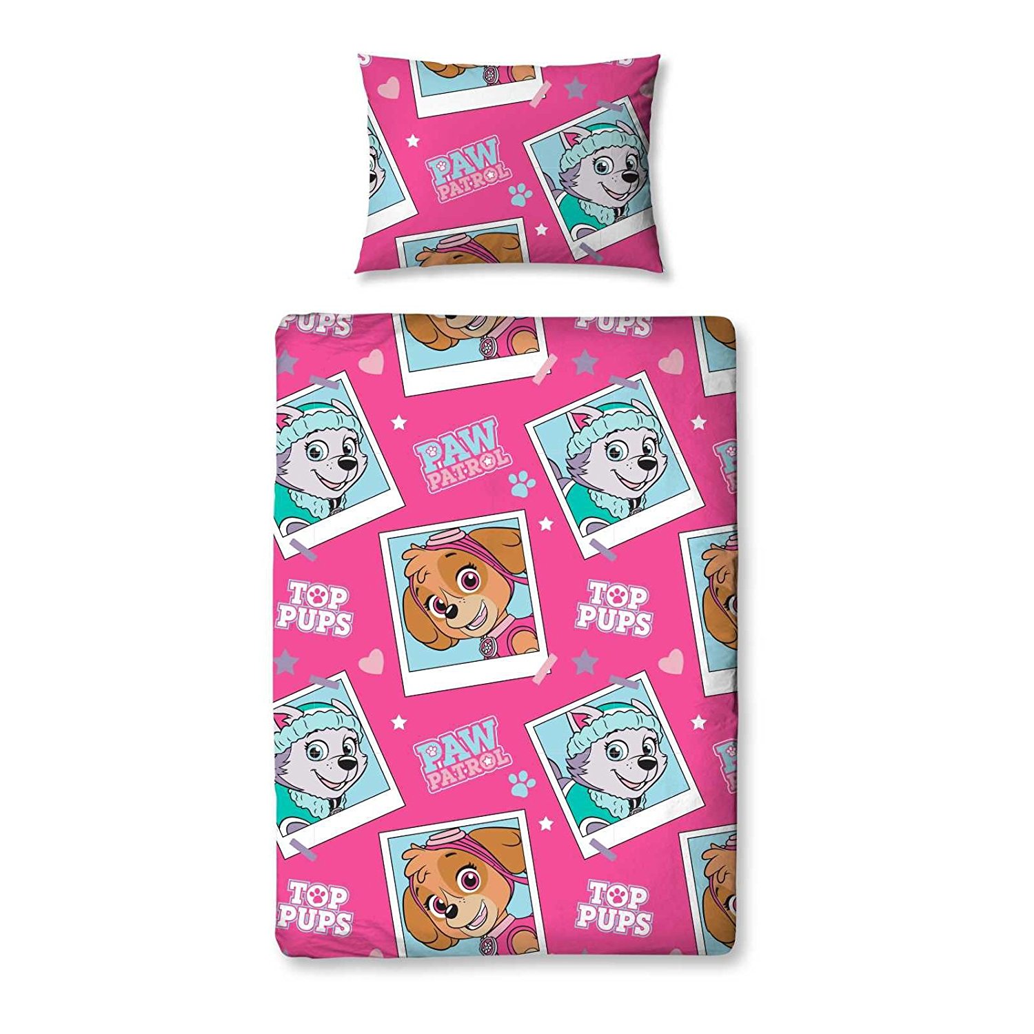 Paw Patrol 'Stars' Rotary Junior Cot Bed Duvet Quilt Cover Set