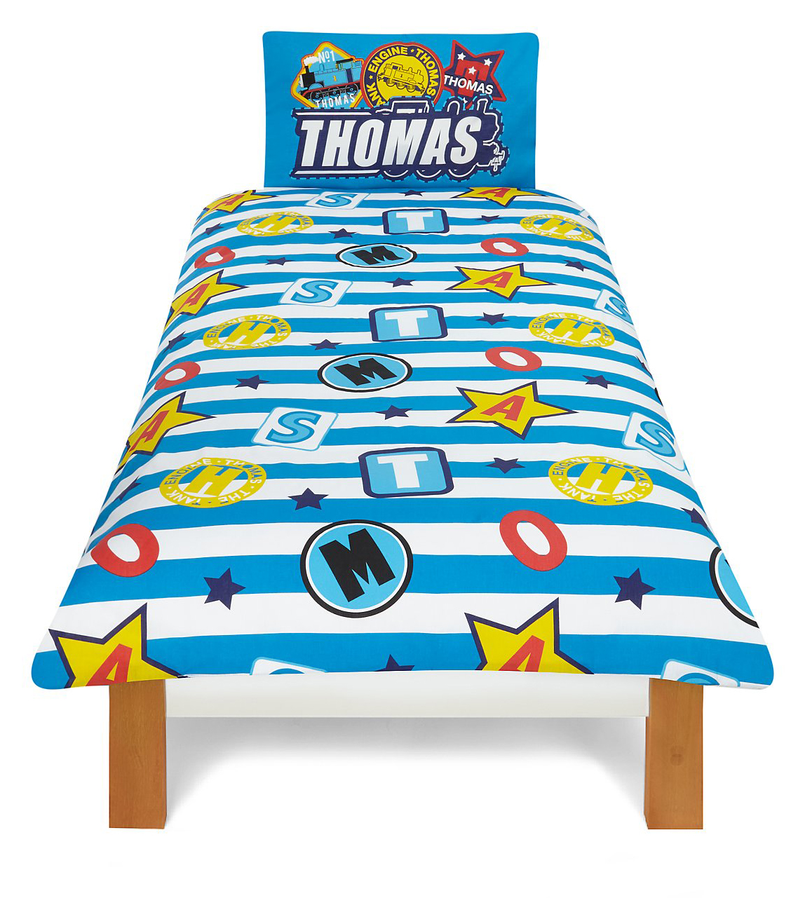 Thomas The Tank Engine 'Patch' Panel Single Bed Duvet Quilt Cover Set