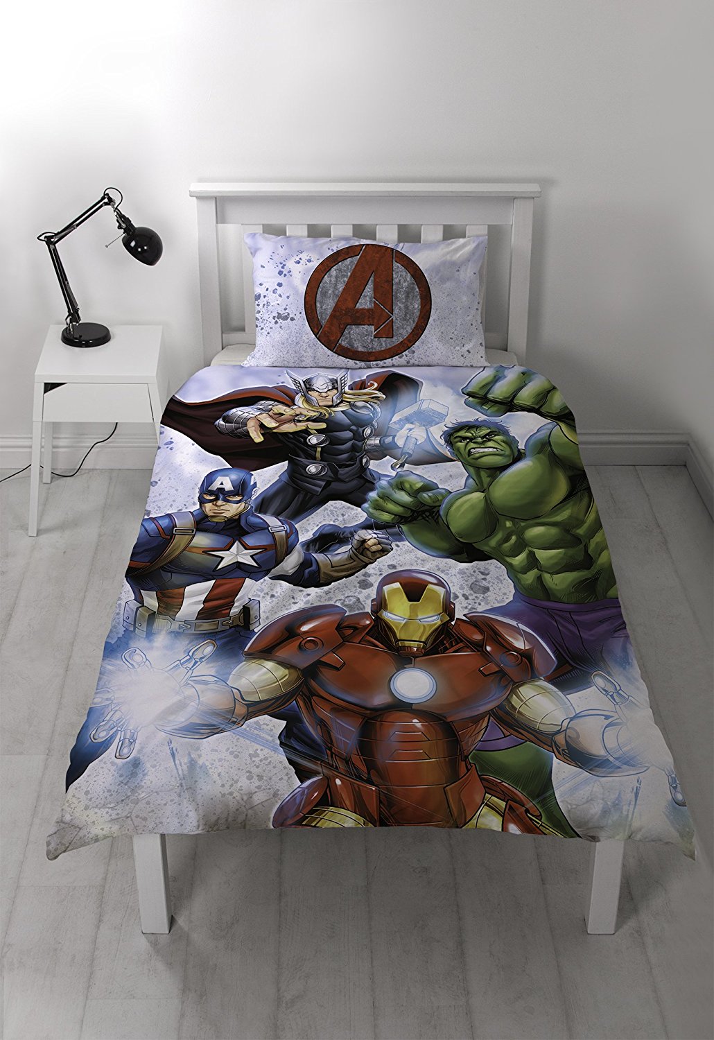 Marvel Avengers Panel Single Bed Duvet Quilt Cover Set