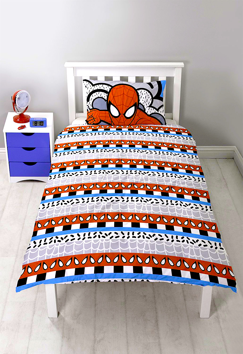 Spiderman 'Hang' Panel Single Bed Duvet Quilt Cover Set