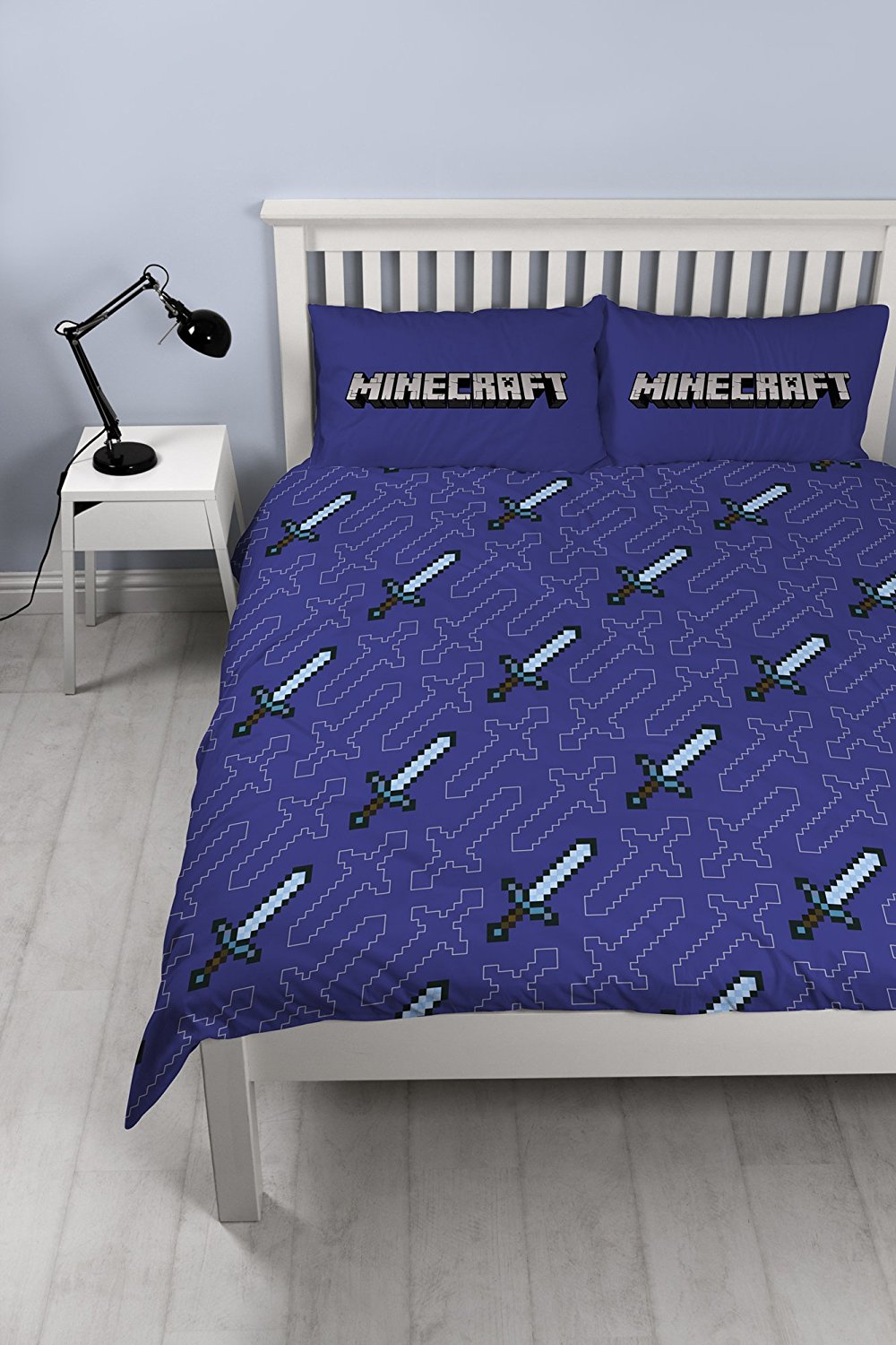 Minecraft 'Good Guys' Panel Double Bed Duvet Quilt Cover Set