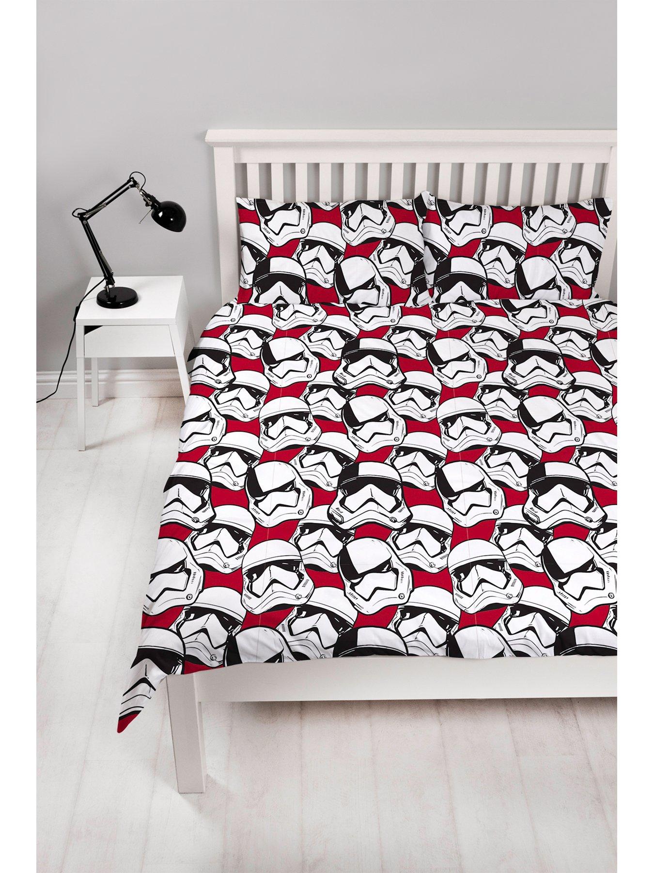 Disney Star Wars Episode 8 'Trooper' Reversible Rotary Single Bed Duvet Quilt Cover Set