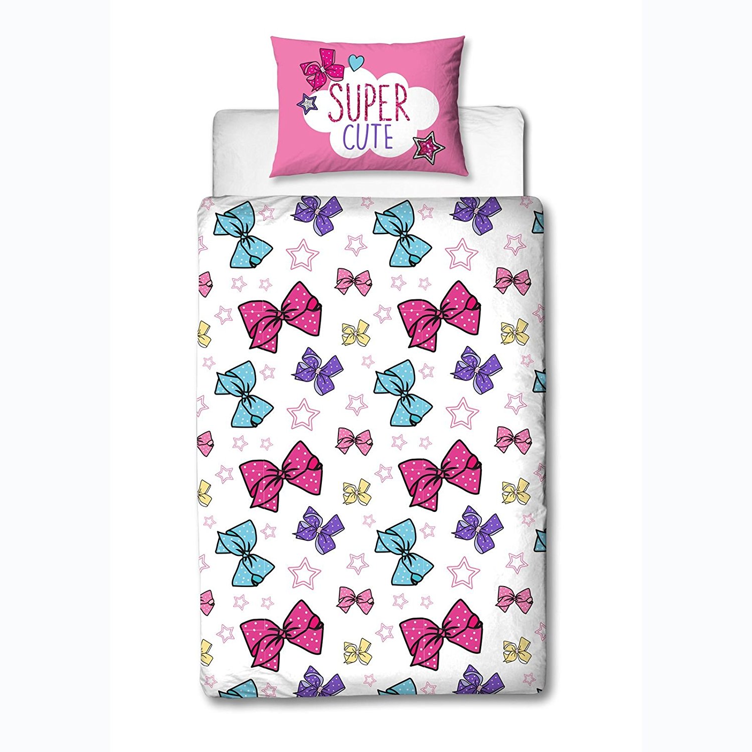 Jojo Cute Single Panel Reversible Bed Duvet Quilt Cover Set