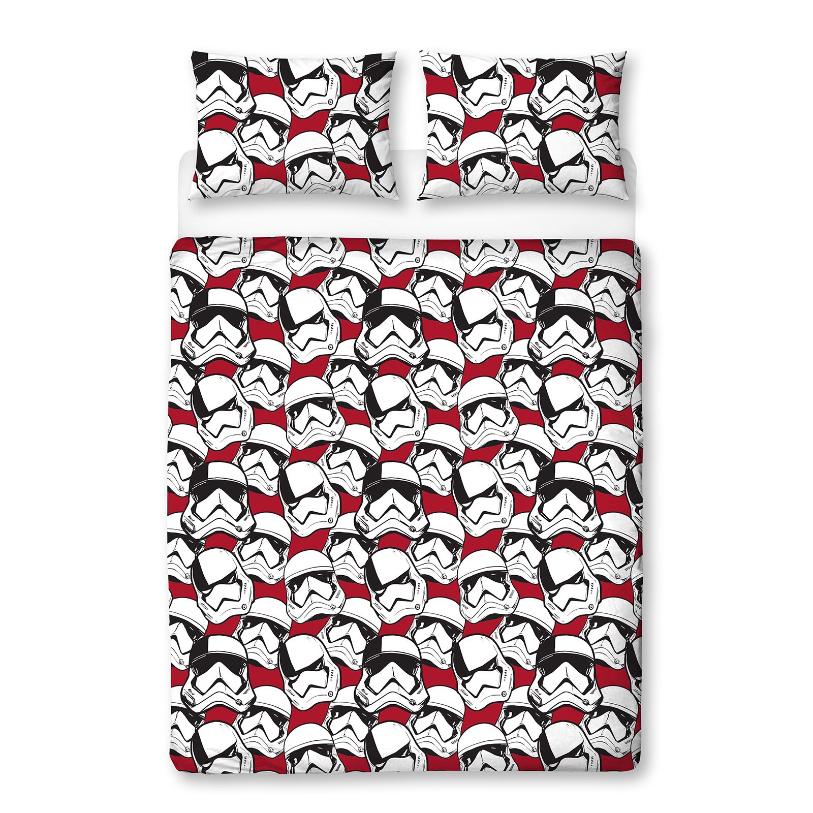 Disney Star Wars Episode 8 'Trooper' Reversible Rotary Double Bed Duvet Quilt Cover Set