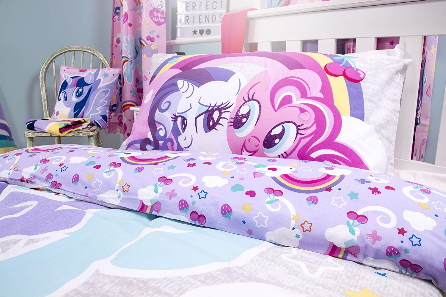 My Little Pony Crush Purple Reversible Panel Single Bed Duvet Quilt Cover Set