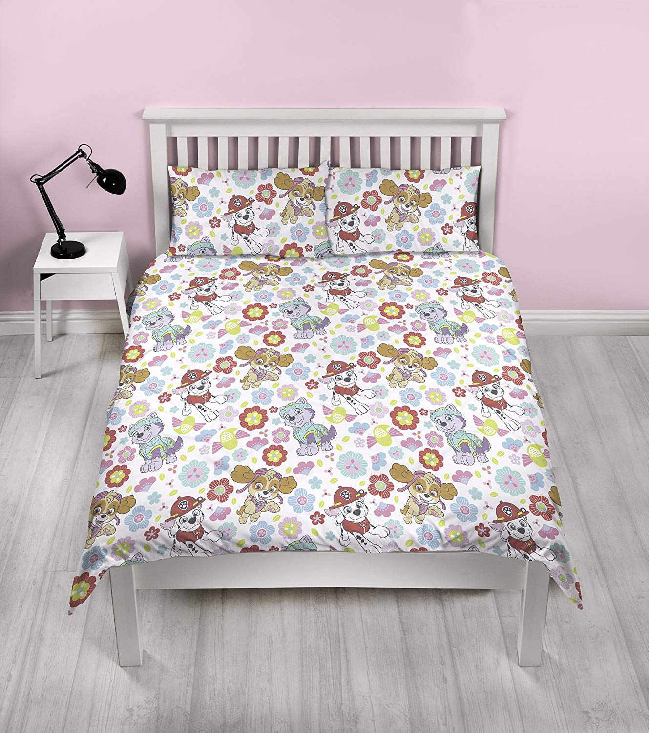 Paw Patrol Bright Rotary Double Bed Duvet Quilt Cover Set