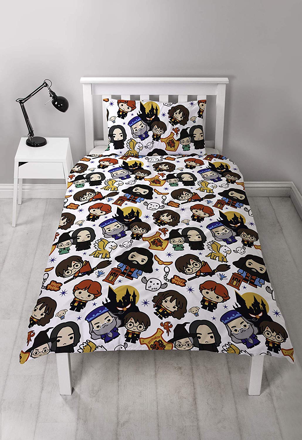 Harry Potter 'Charm' Rotary Single Bed Duvet Quilt Cover Set
