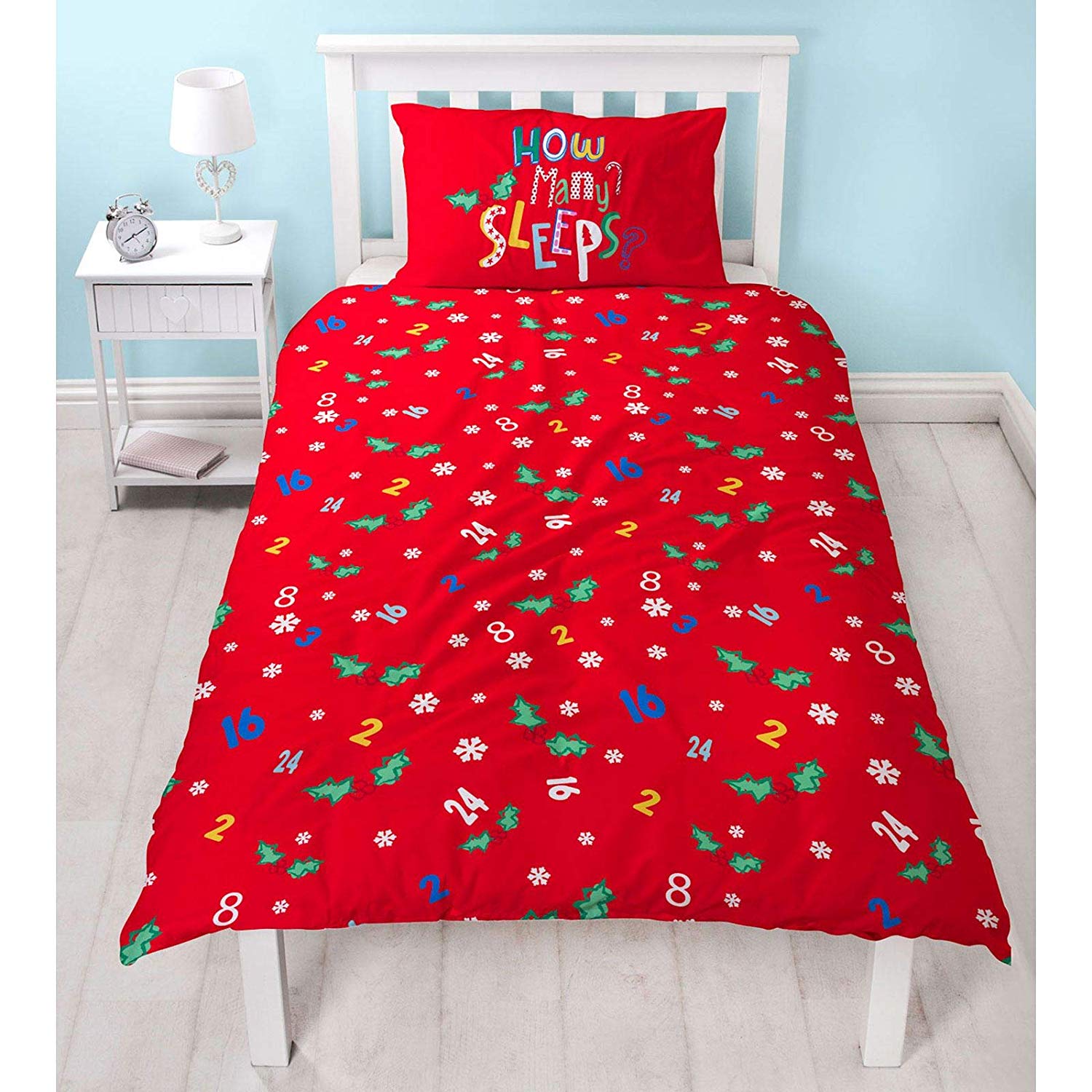 Peppa Pig, Christmas Noel Panel Single Bed Duvet Quilt Cover Set