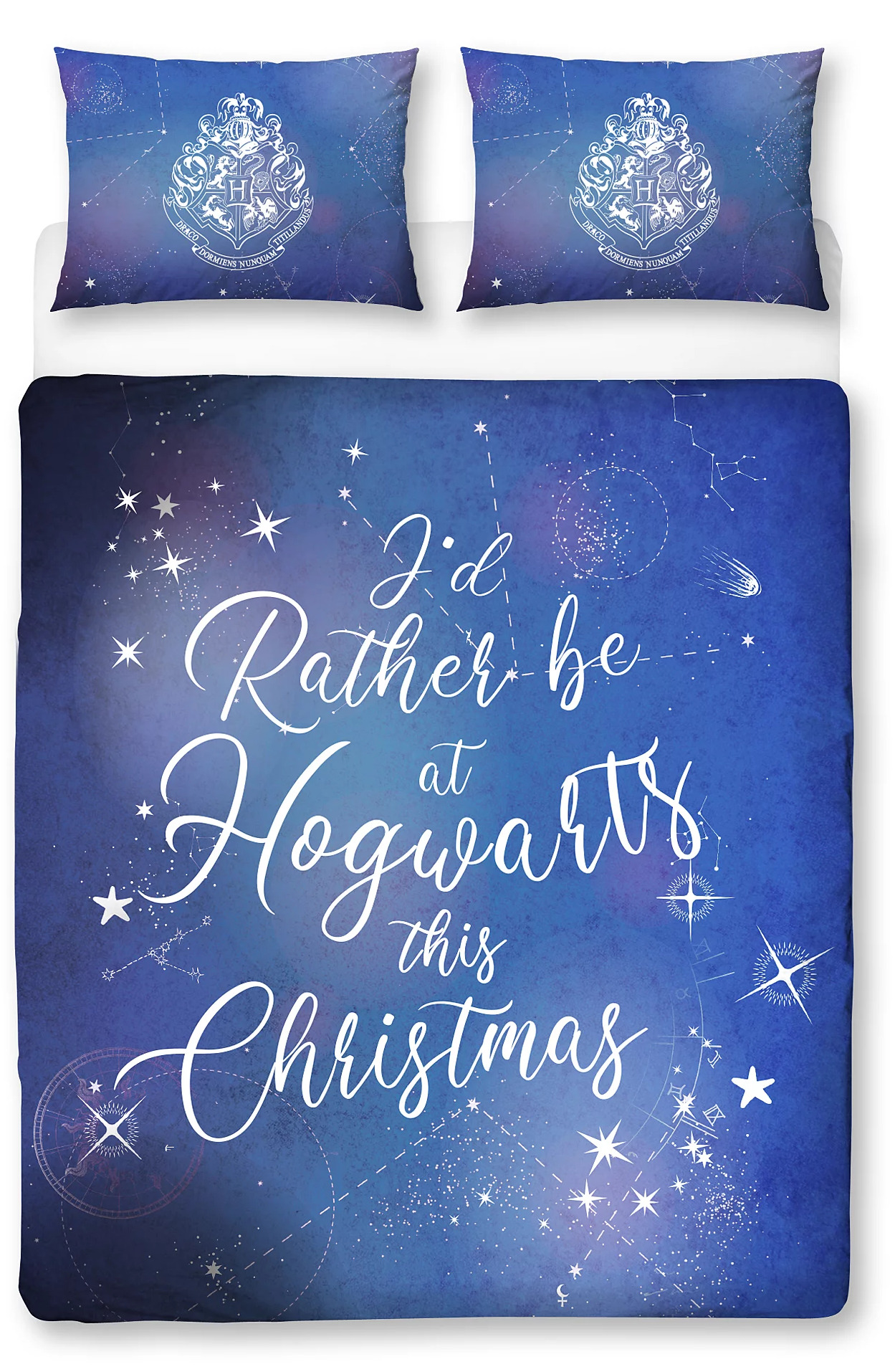 Harry Potter Celestial Panel Double Bed Duvet Quilt Cover Set