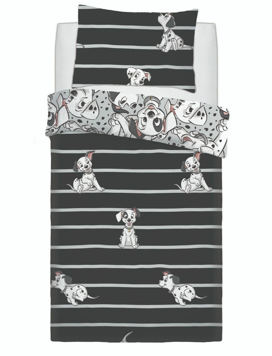 Disney 101 Dalmatians Reversible Rotary Single Bed Duvet Quilt Cover Set