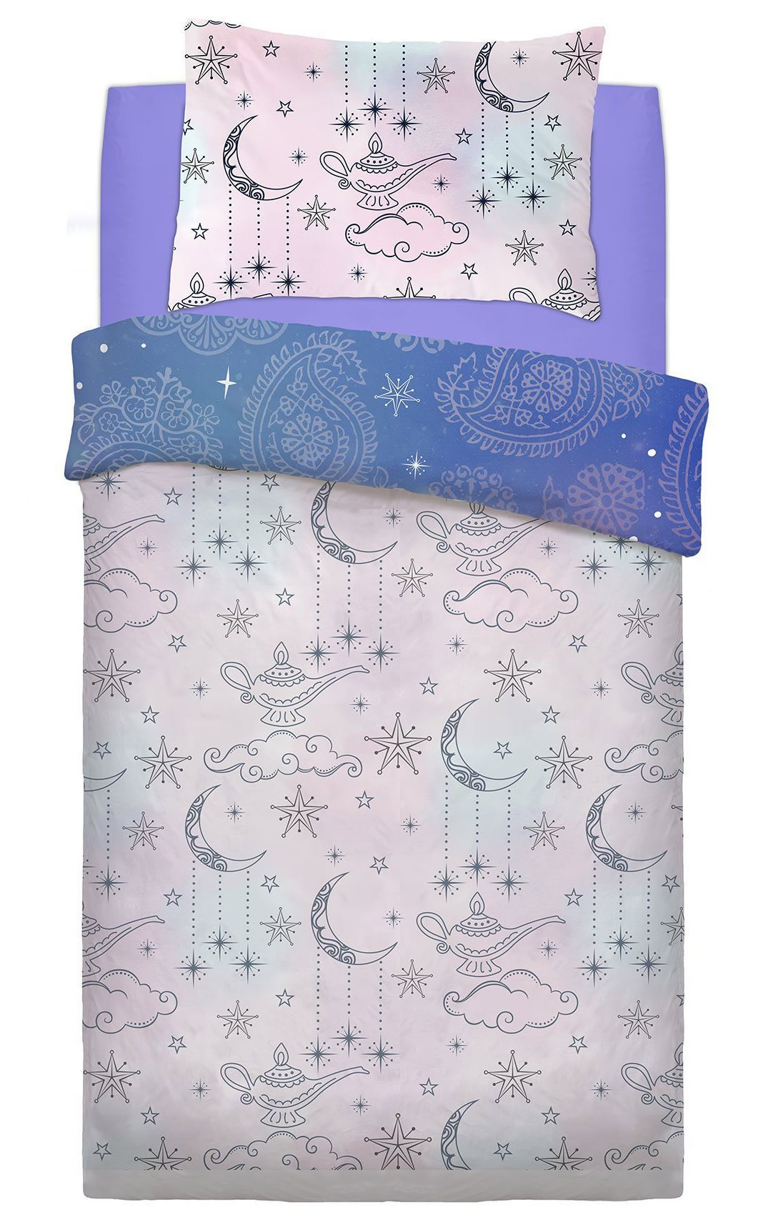 Disney Aladdin Pretty As Paisely Princess Jasmine Panel Single Bed Duvet Quilt Cover Set