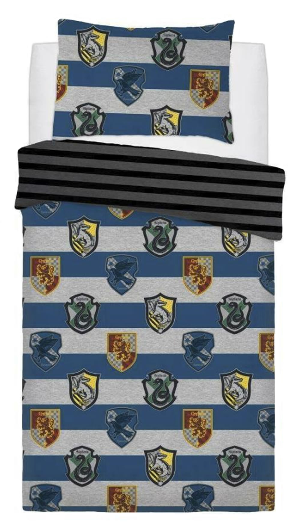 Harry Potter Crest Panel Single Bed Duvet Quilt Cover Set