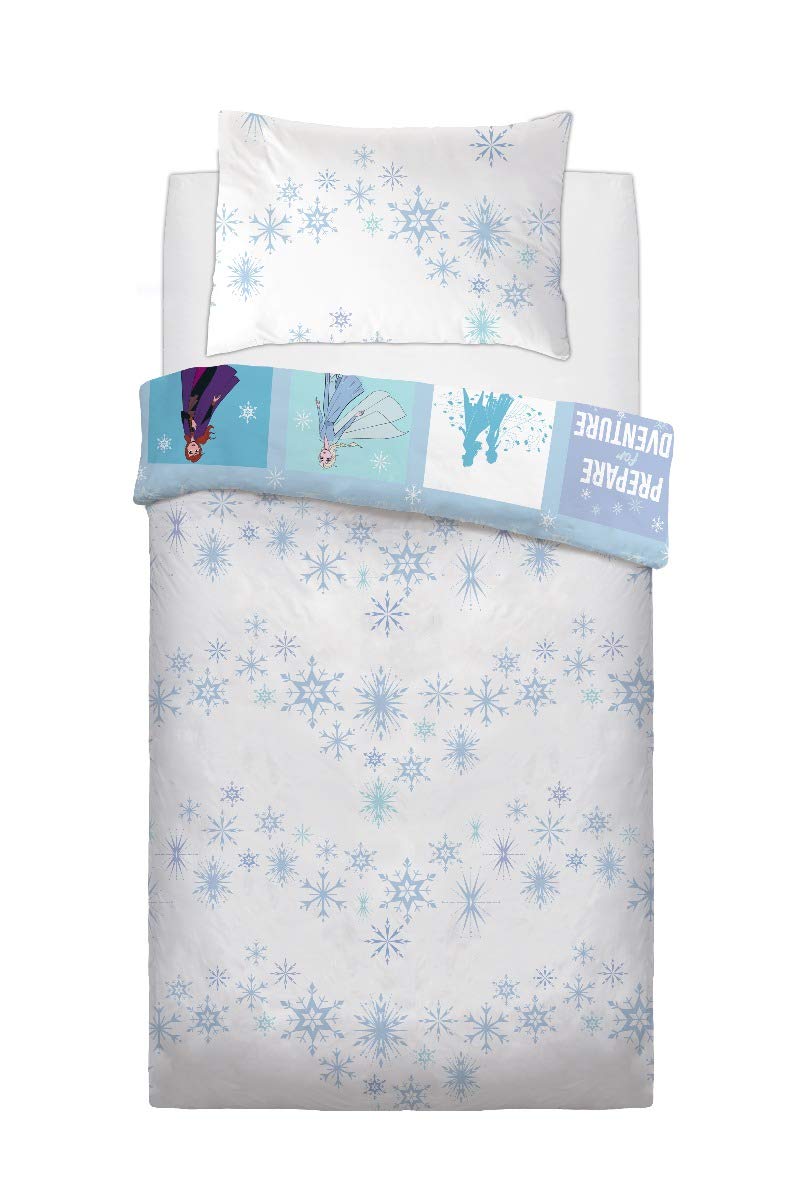 Disney Frozen 2 Patchwork Kids Reversible Panel Single Bed Duvet Quilt Cover Set