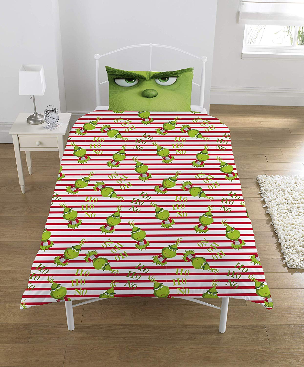 The Grinch Panel Single Bed Duvet Quilt Cover Set