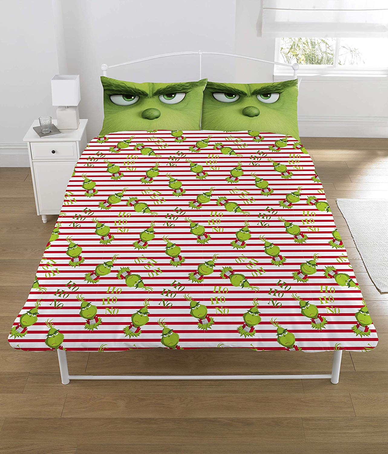 The Grinch Panel Double Bed Duvet Quilt Cover Set