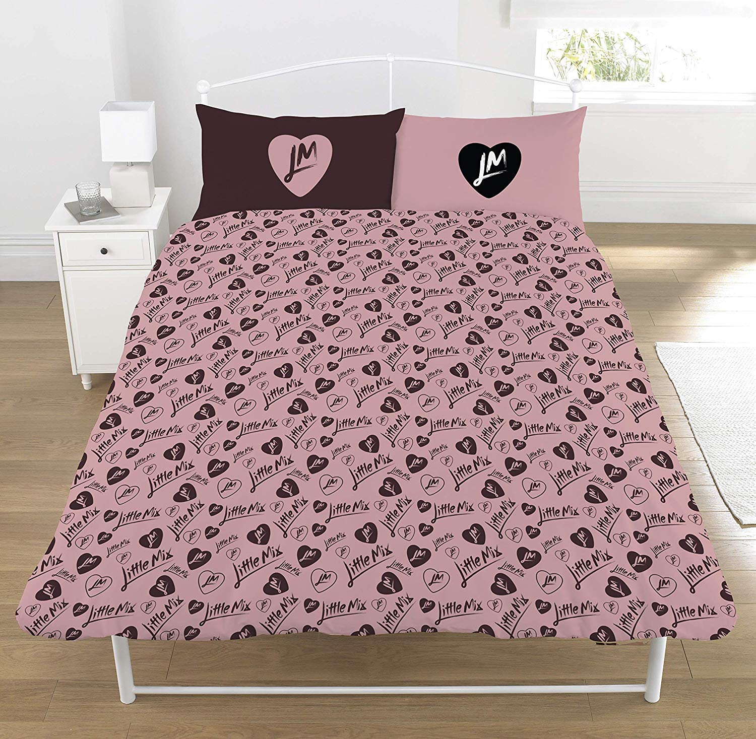 Little Mix Polycotton Panel Double Bed Duvet Quilt Cover Set