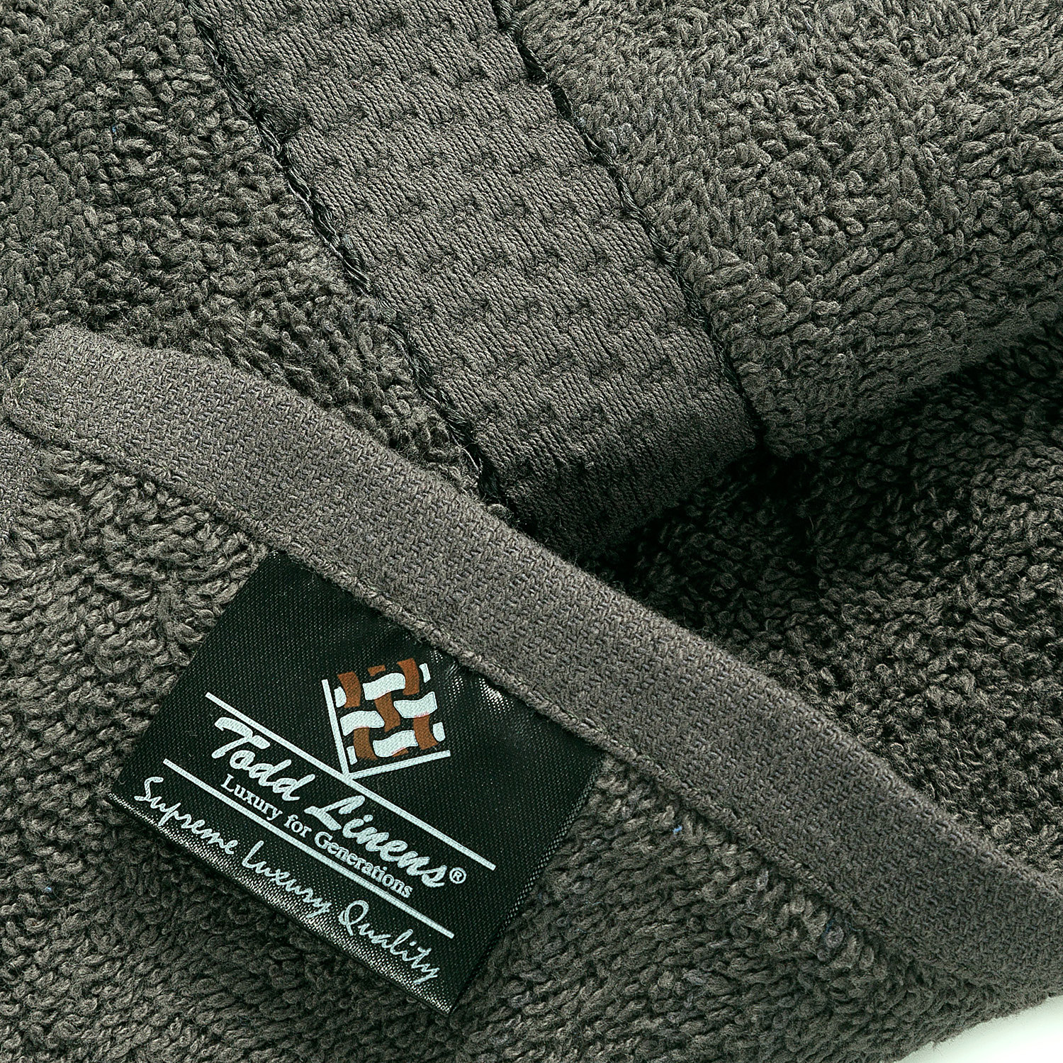 Towel 4 Pcs Dark Grey Premium Bale Set Plain Bath Sheet