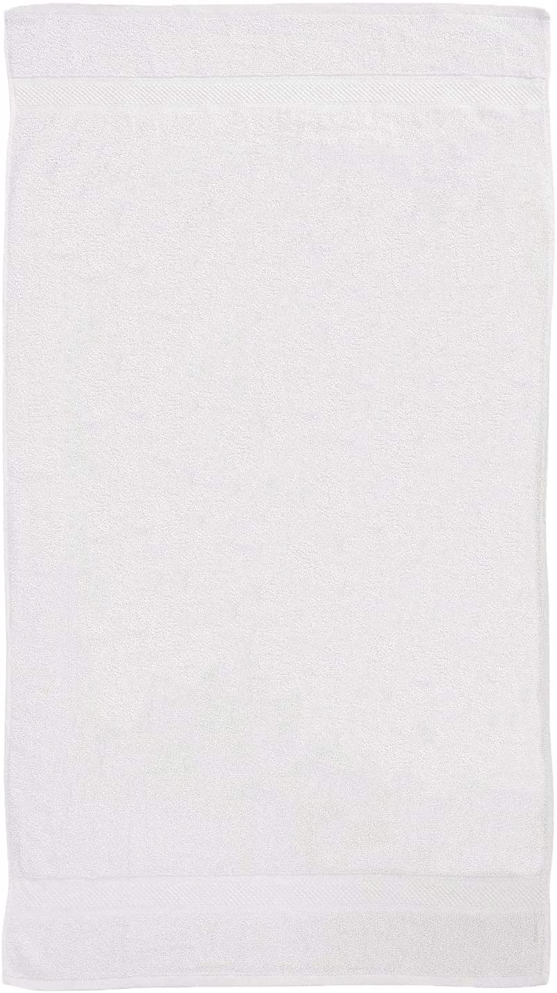 2 Pcs Bath Cotton Towel Bale Set White Plain
