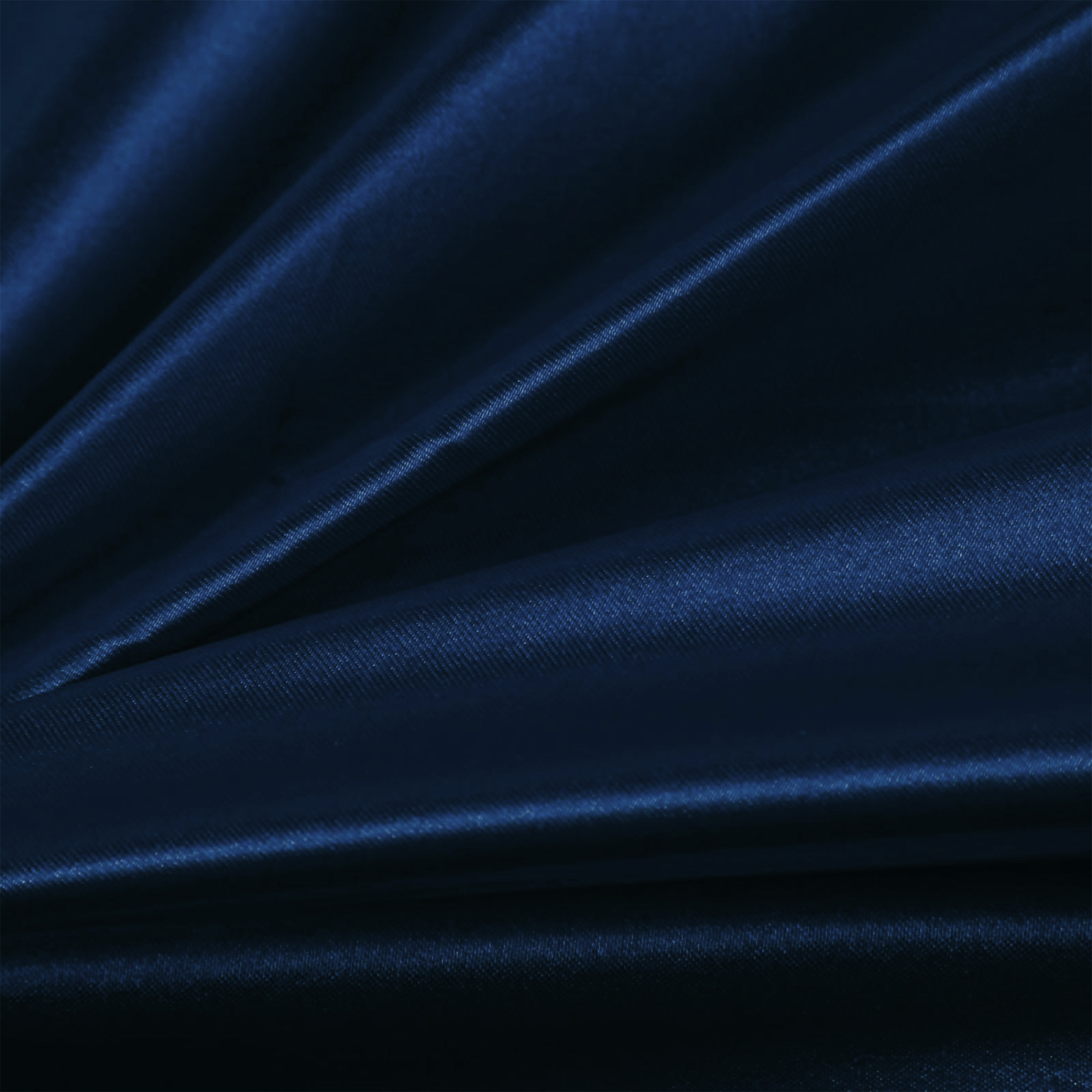 Navy Blue 6pc Satin Panel King Bed Duvet Quilt Cover Set