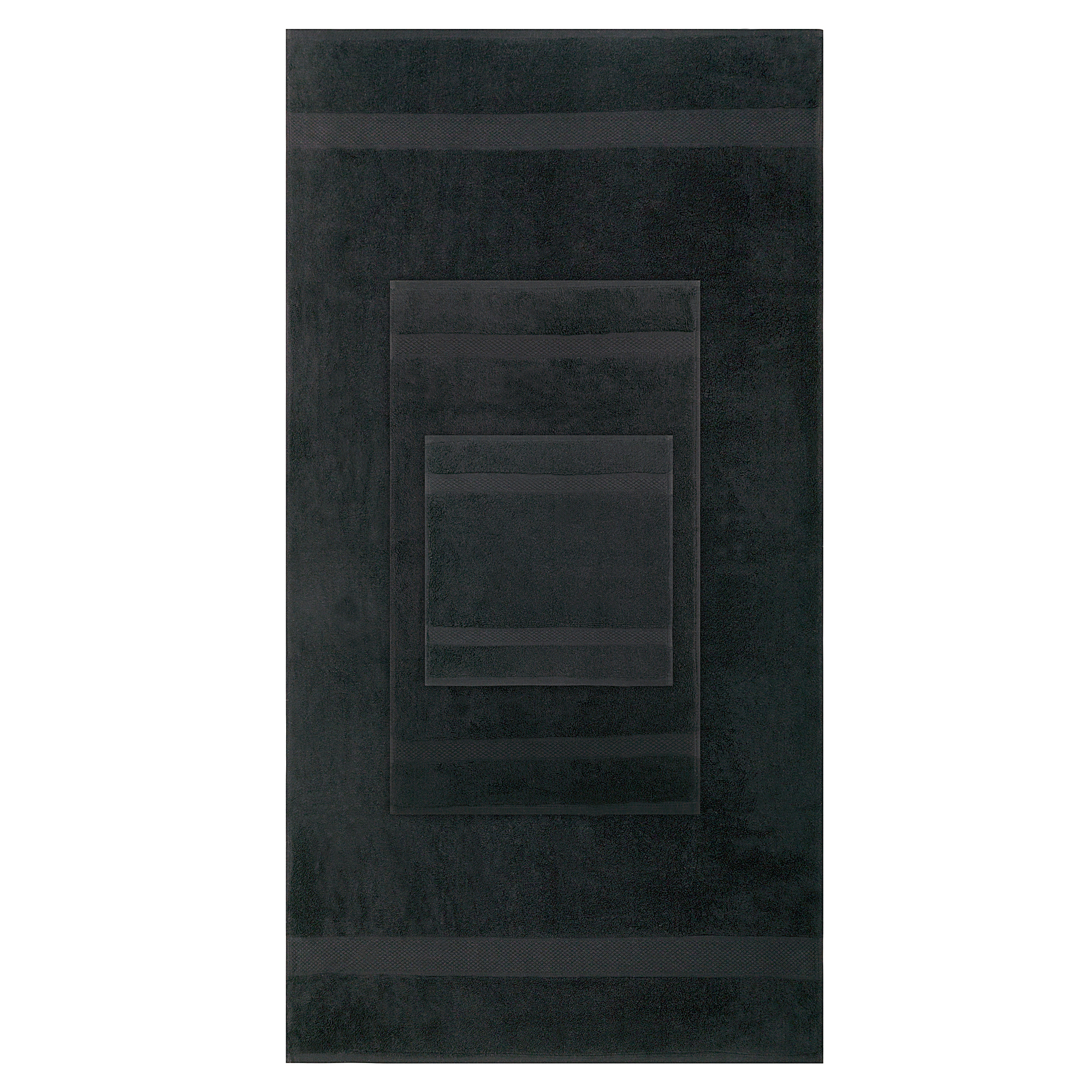 8pcs 700gsm Signature Range Black Plain 8 Pieces Bale Set Towel